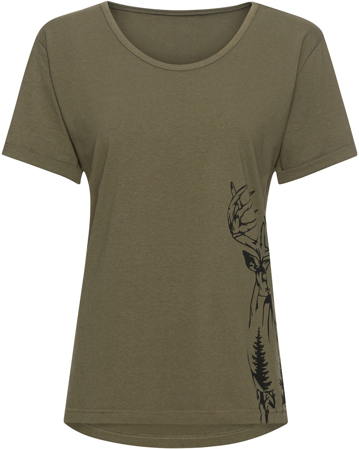 Parforce Essential T-Shirt Damen T-Shirt Hirsch-Print