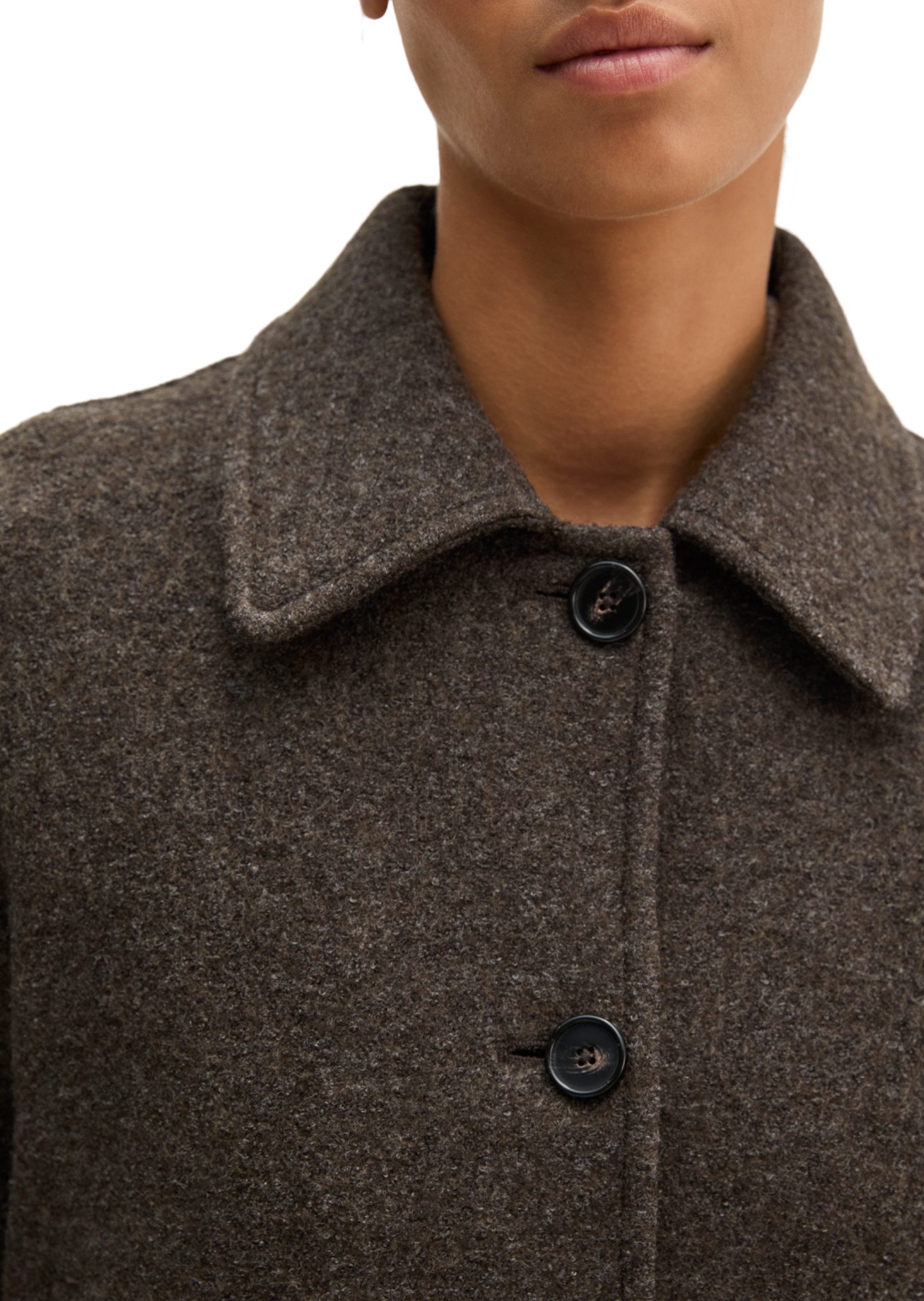 Marc O'Polo Kurzjacke aus Boiled Wool Melange – Bild 4 von 5