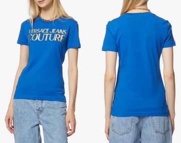 Versace T-Shirt VERSACE JEANS COUTURE CREW NECK Logo Top Cotton T-shirt Bluse Shirt M