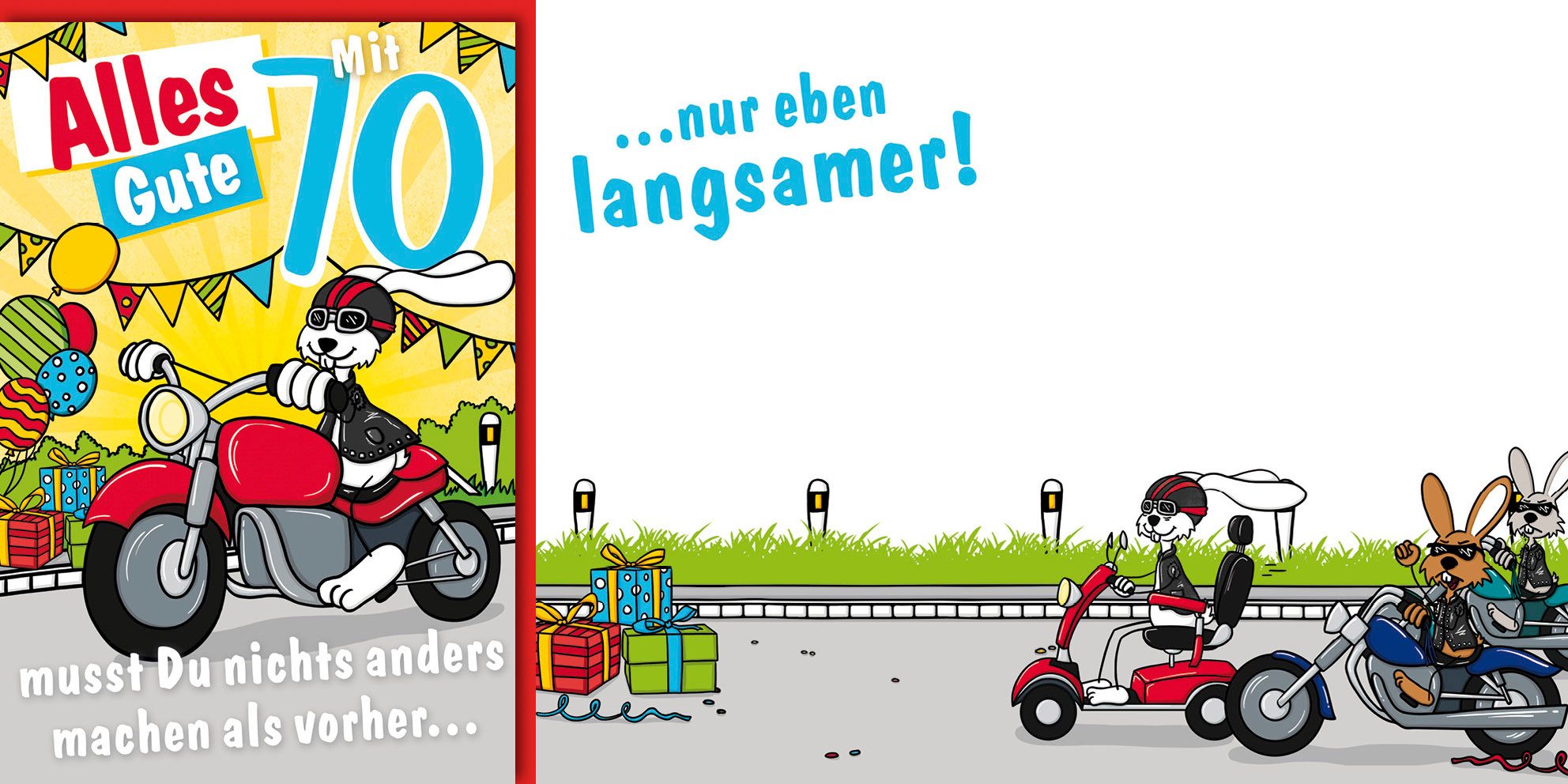 Verlag Dominique Grußkarten 70. Geburtstag - Humor - Karte mit Umschlag - nichts anders machen