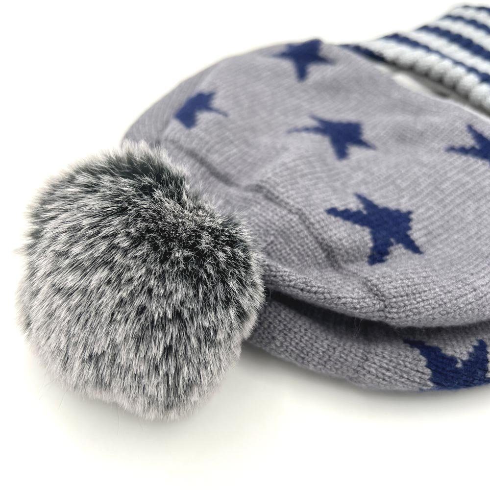 Vivi Idee Schlupfmütze Kinder Schalmützen Balaclava Wollmütze Strickmütze Wintermütze für Kinder ab 4 Jahre Jungen – Bild 4 von 5