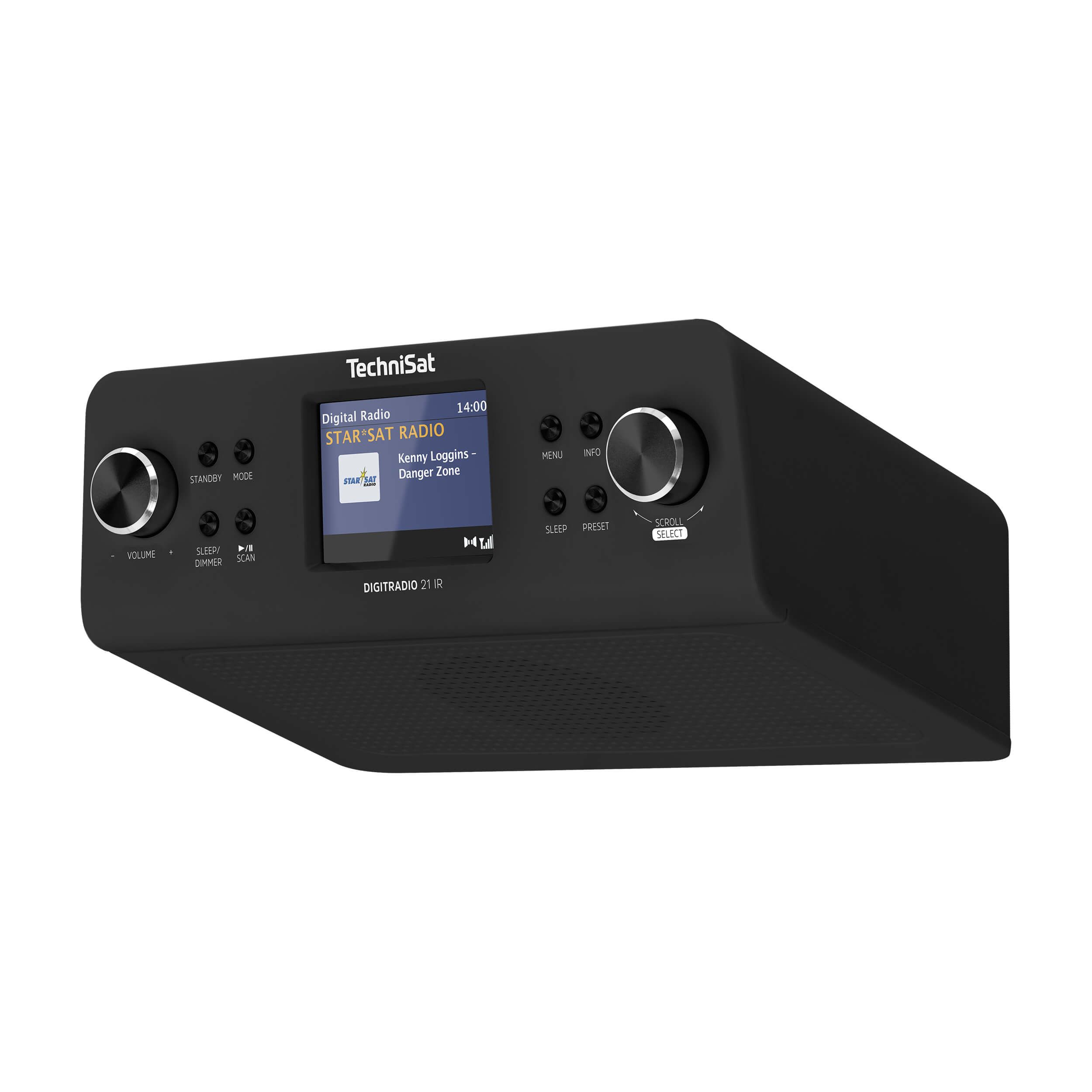 TechniSat DIGITRADIO 21 IR Küchen-Radio (Digitalradio (DAB), Internetradio, FM-Tuner mit RDS, 2 W, Bluetooth, WLAN, App-Steuerung, inklusive Montageplatte)