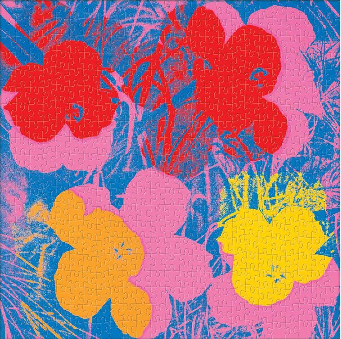 Chronicle Books Puzzle Andy Warhol - Bunte Blumen, Puzzleteile