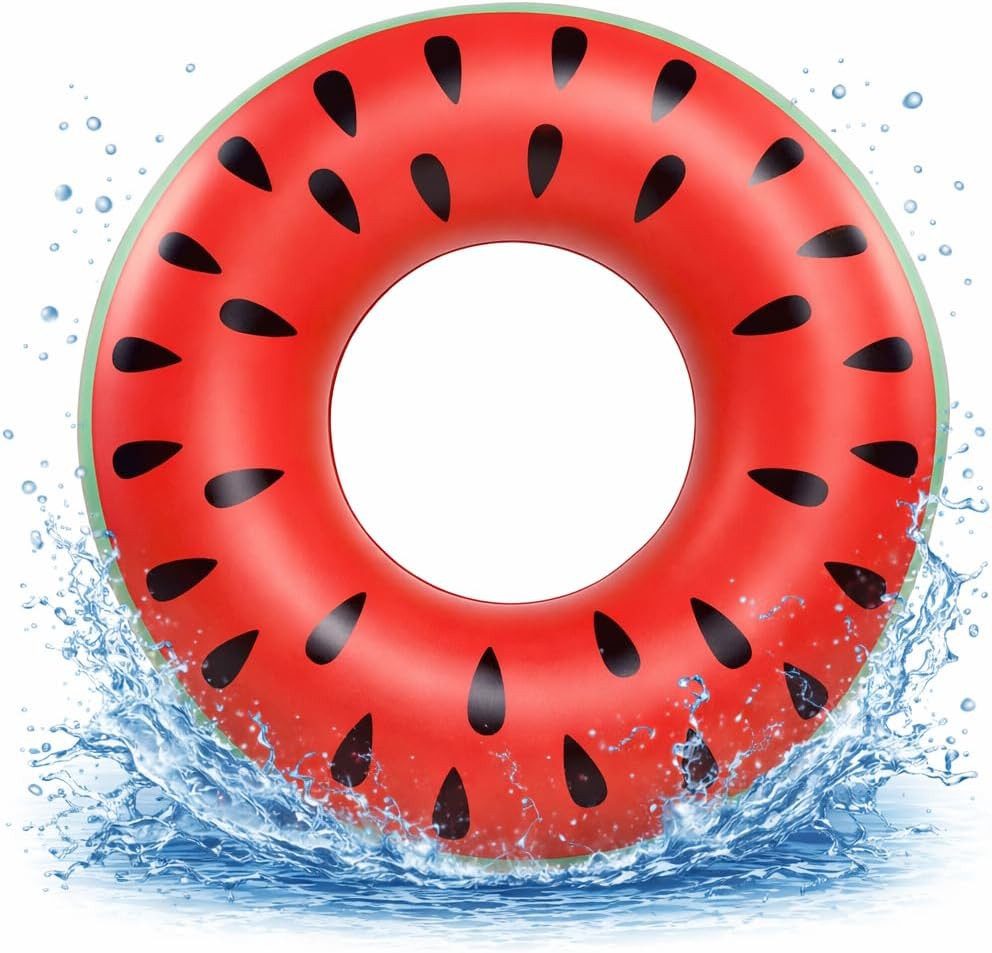 TK Gruppe Schwimmring Donut Schwimmring aufblasbar Ø 120 cm – Schwimmreifen für Pool (Schwimmring), 120 cm