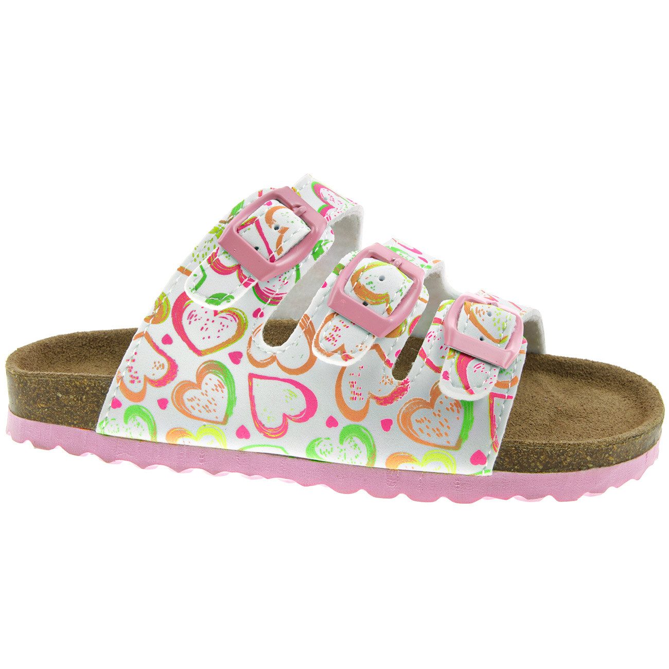 SUPERSOFT Supersoft Kinder Pantolette Sandale Herzen EUR 38 Pantolette