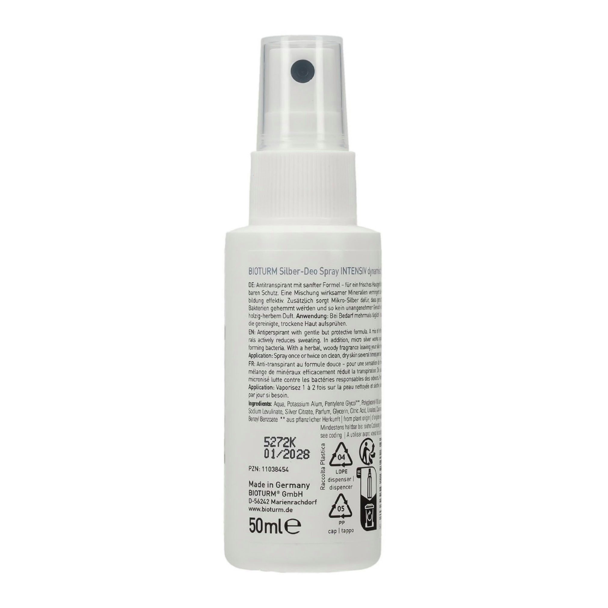 Bioturm Deo-Spray BIOTURM Silber-Deo Spray intensiv dynamisch Nr.87