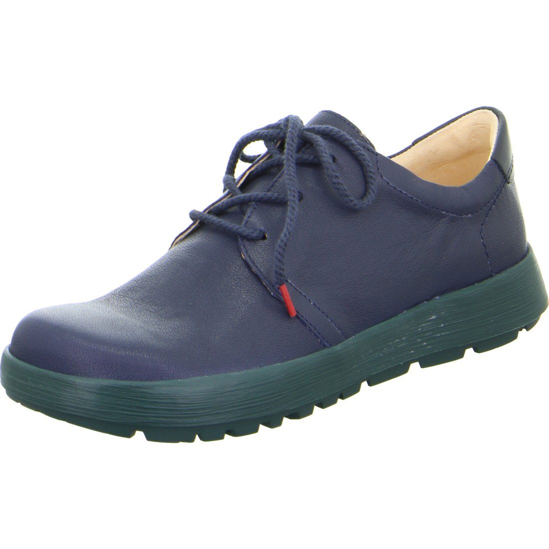 Schnürschuh Schnürschuh - 049945 Think! blau Comoda Schuhe, Think! Leder Damen