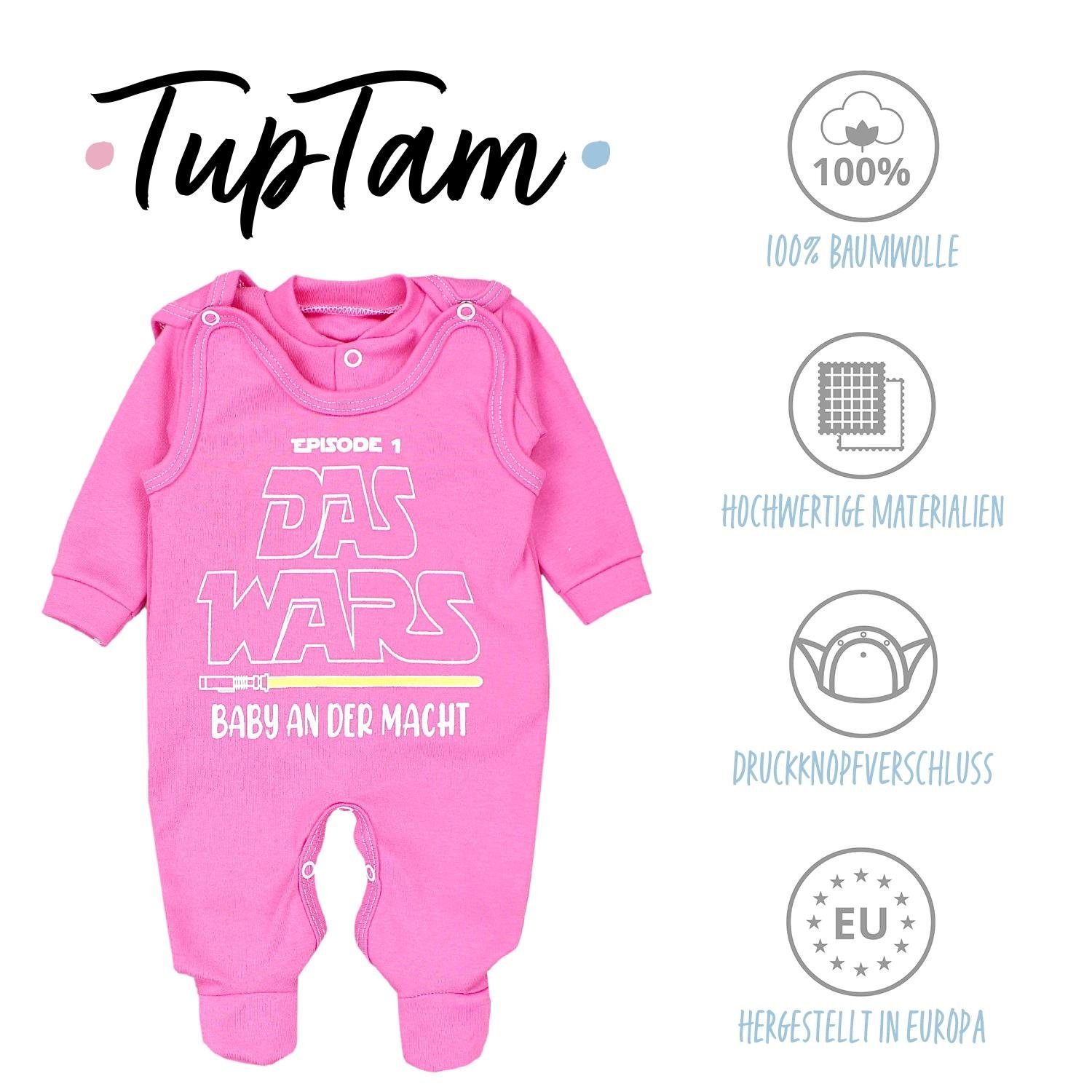 TupTam Erstausstattungspaket TupTam Unisex & Mamas Spruch WARS Pink Papas - Schatz Baby Strampler Set DAS