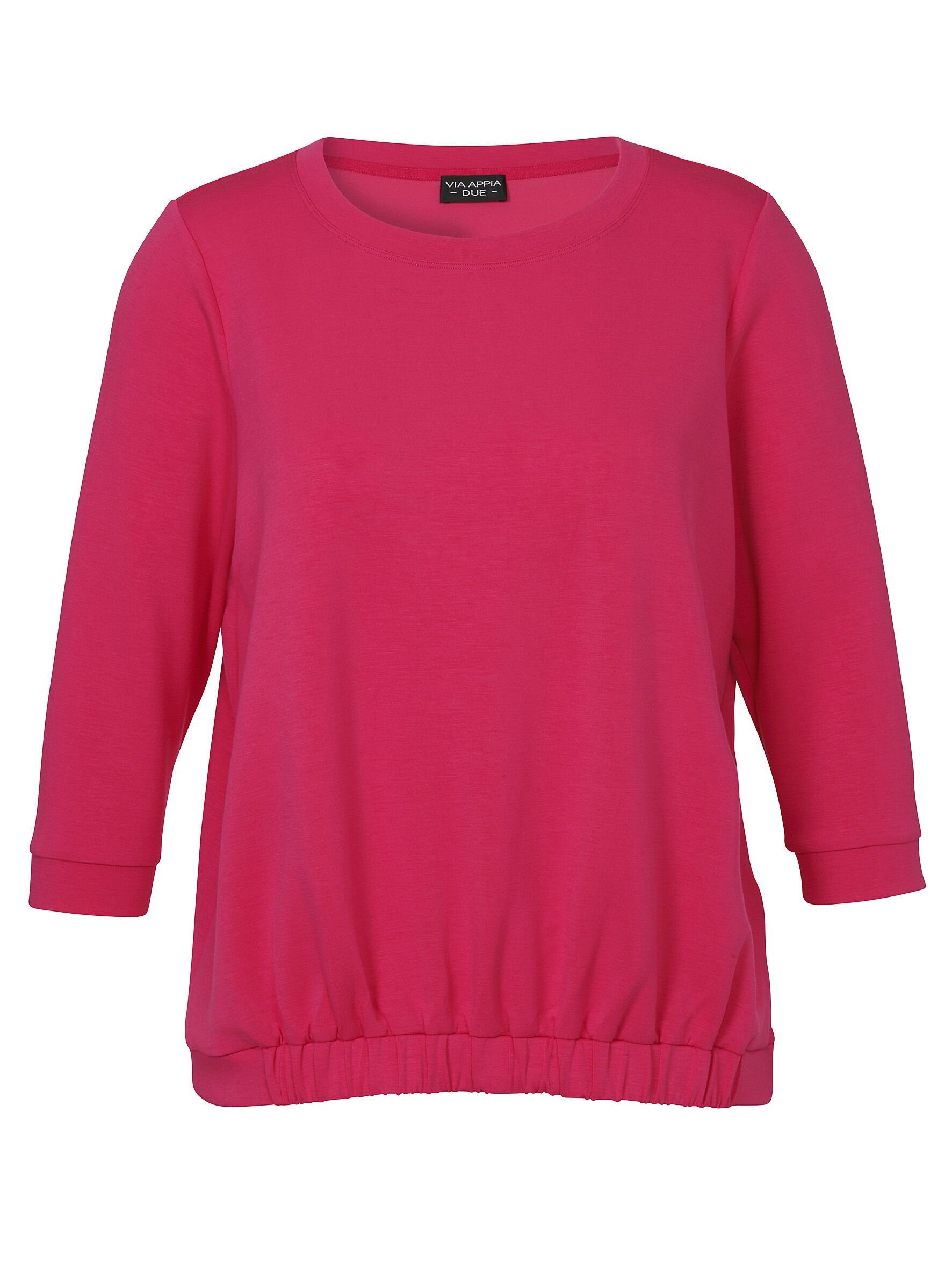 Sweatshirt APPIA in DUE Stil VIA unifarbenem