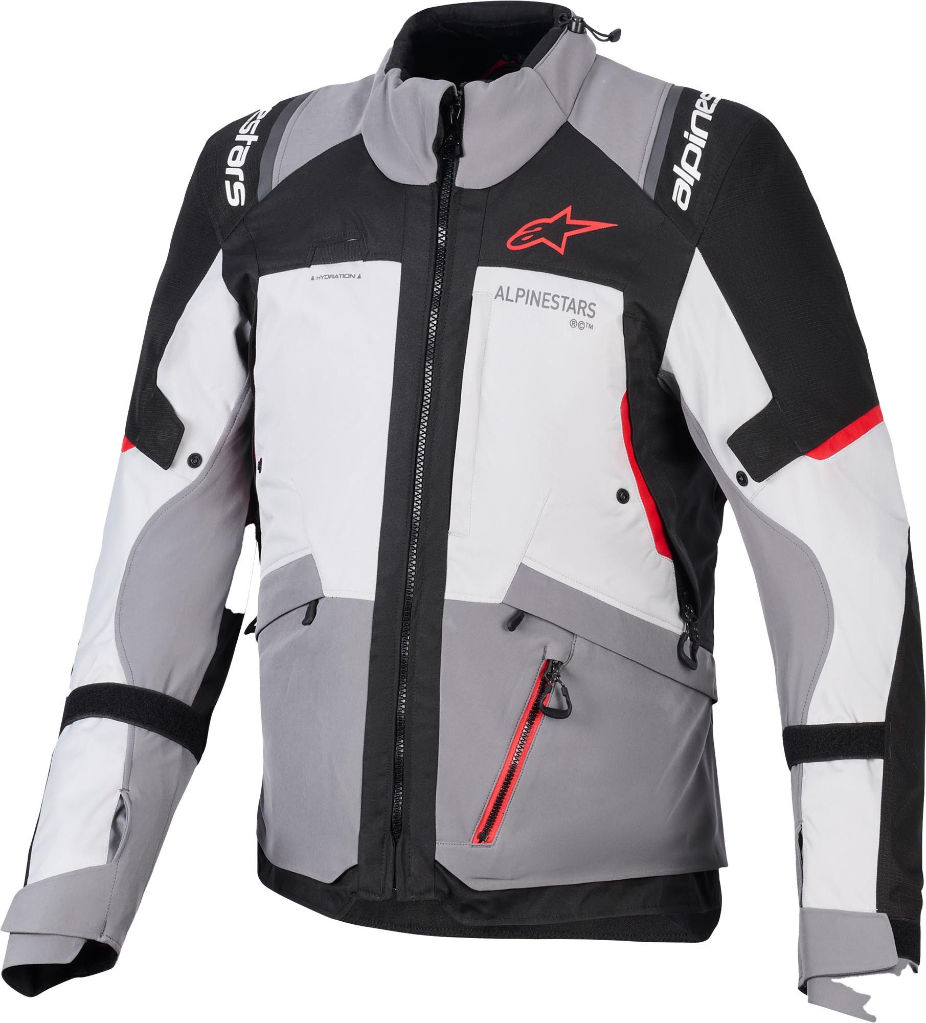 Alpinestars Motorradjacke Andes V4 Drystar wasserdichte Motorrad Textiljacke Airbag vorbereitet,Ellenbogenprotektoren enthalten,Schulterprotek