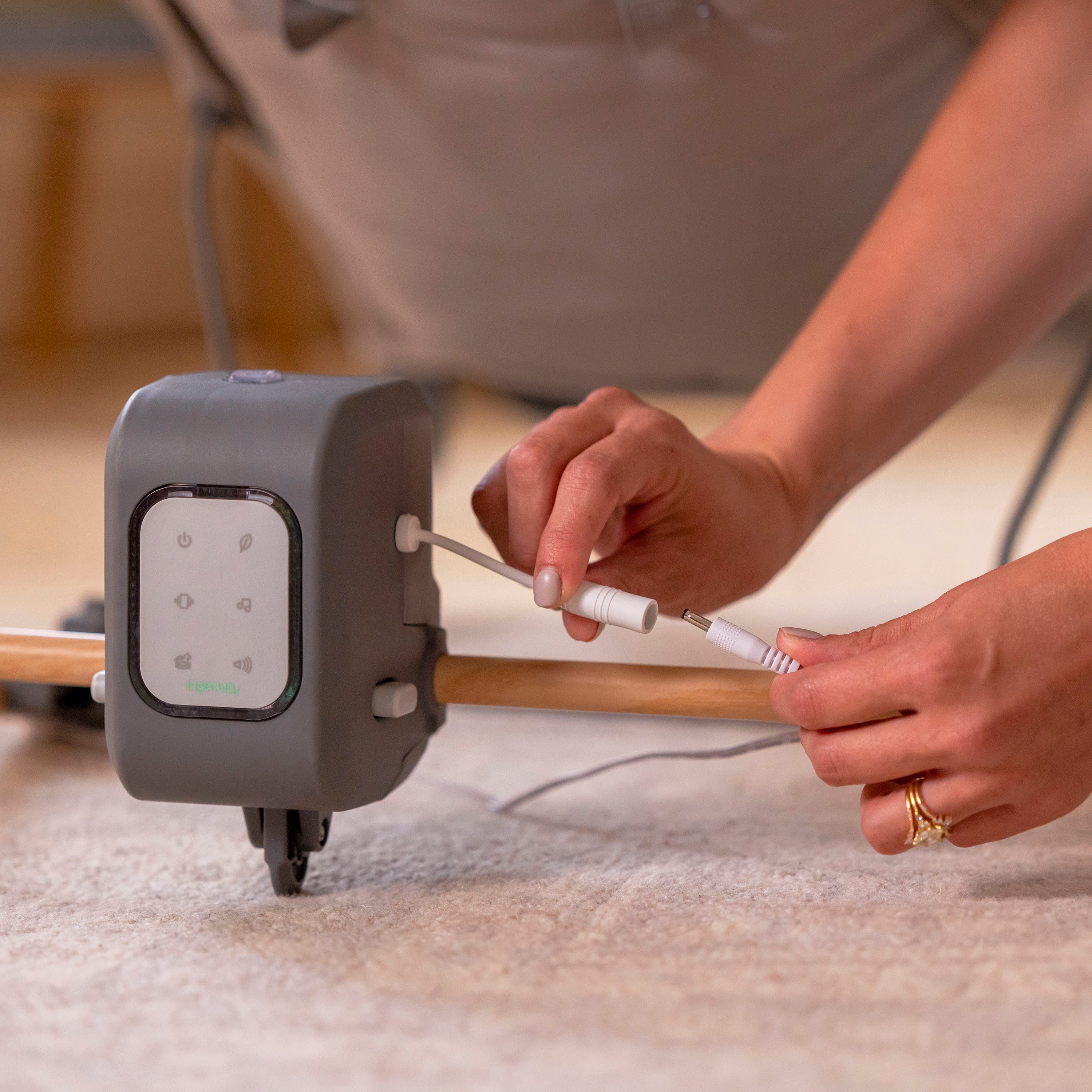 ingenuity baby rocker Keep InMotion Automatic Rocking Seat - Soulful Skies, with sound effect