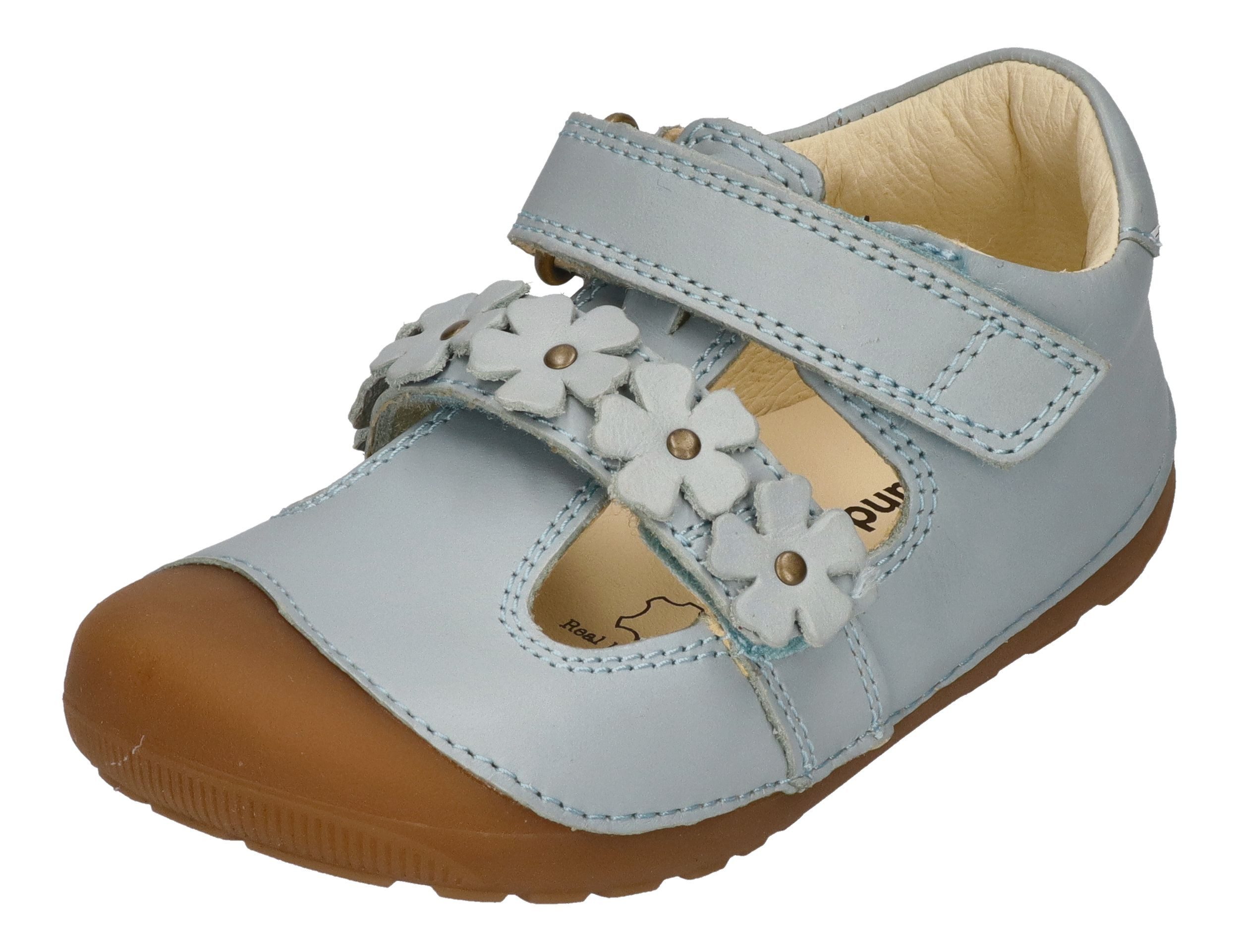 bundgaard Petit Summer Flower 202174_617 Barfußschuh Jeans Mint