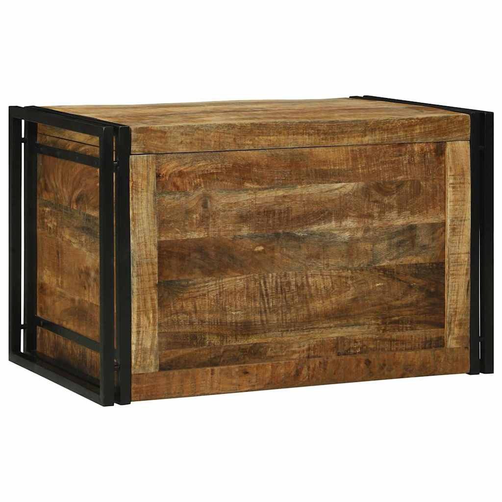 vidaXL Truhe Design-2 Aufbewahrungsbox - 80x50x50 cm aus massivem Mangoholz