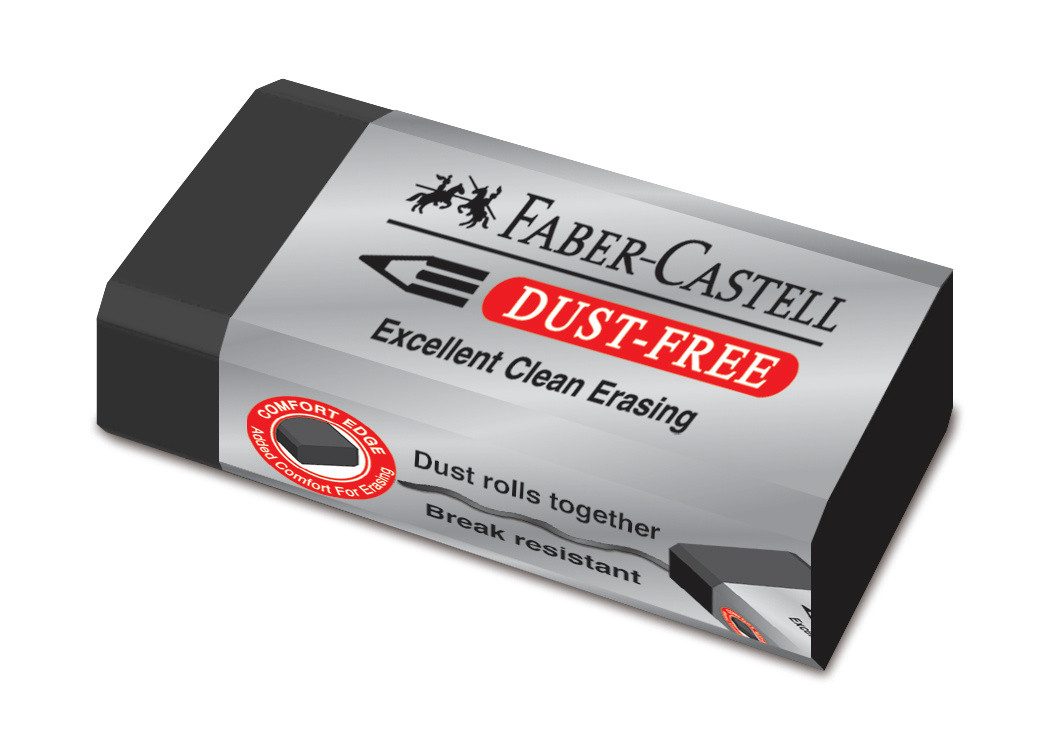 Faber-Castell Radiergummi Faber Castell Radierer Dust-free 63x22x11 mm schwarz