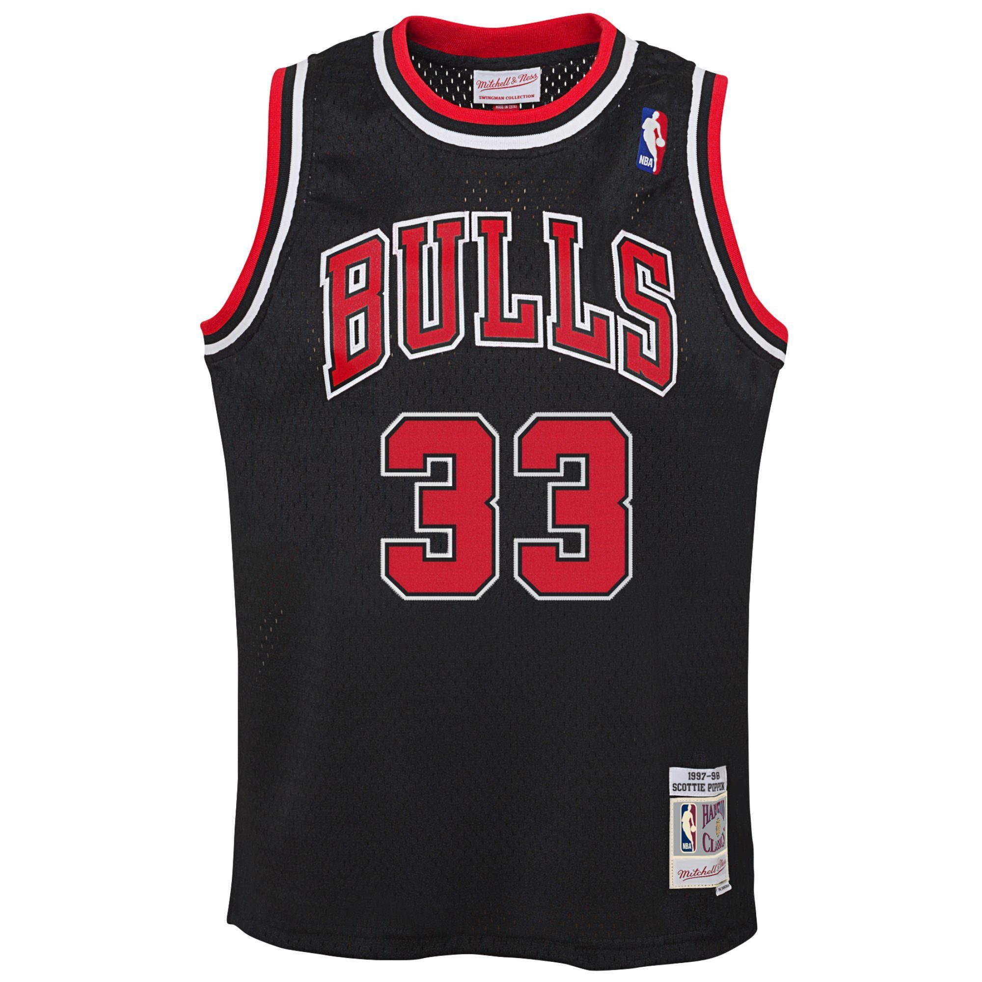 Mitchell & Scottie Print-Shirt Jersey Bulls Ness 9798 Chicago Swingman Pippen