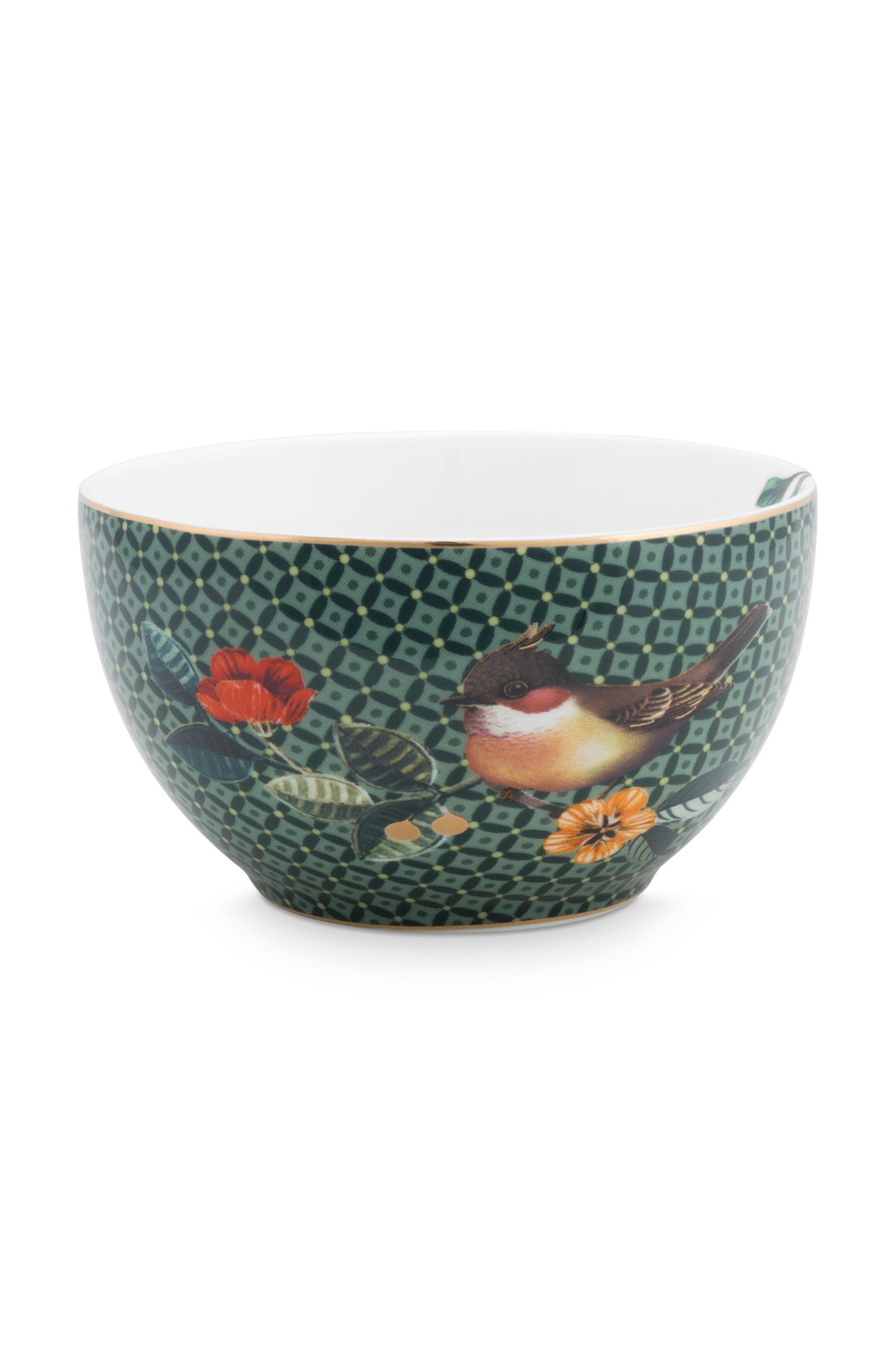 PiP Studio Schale Pip Studio Home Bowl / Schüssel Winter Wonderland, Durchmesser 9,5 cm, grün, Keramik