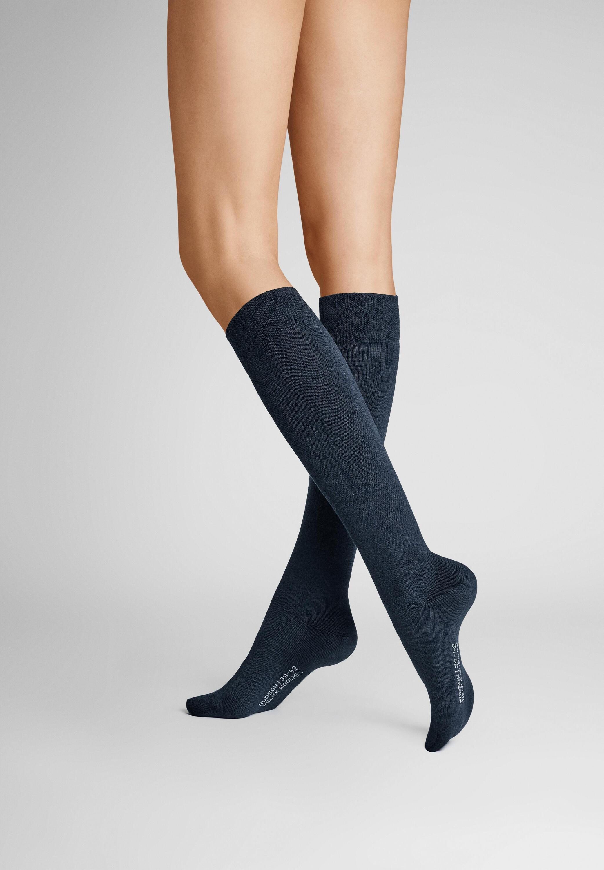 Hudson Kniestrümpfe Relax Woolmix Clima (1-Paar) Klimaregulierende Kniestrü günstig online kaufen