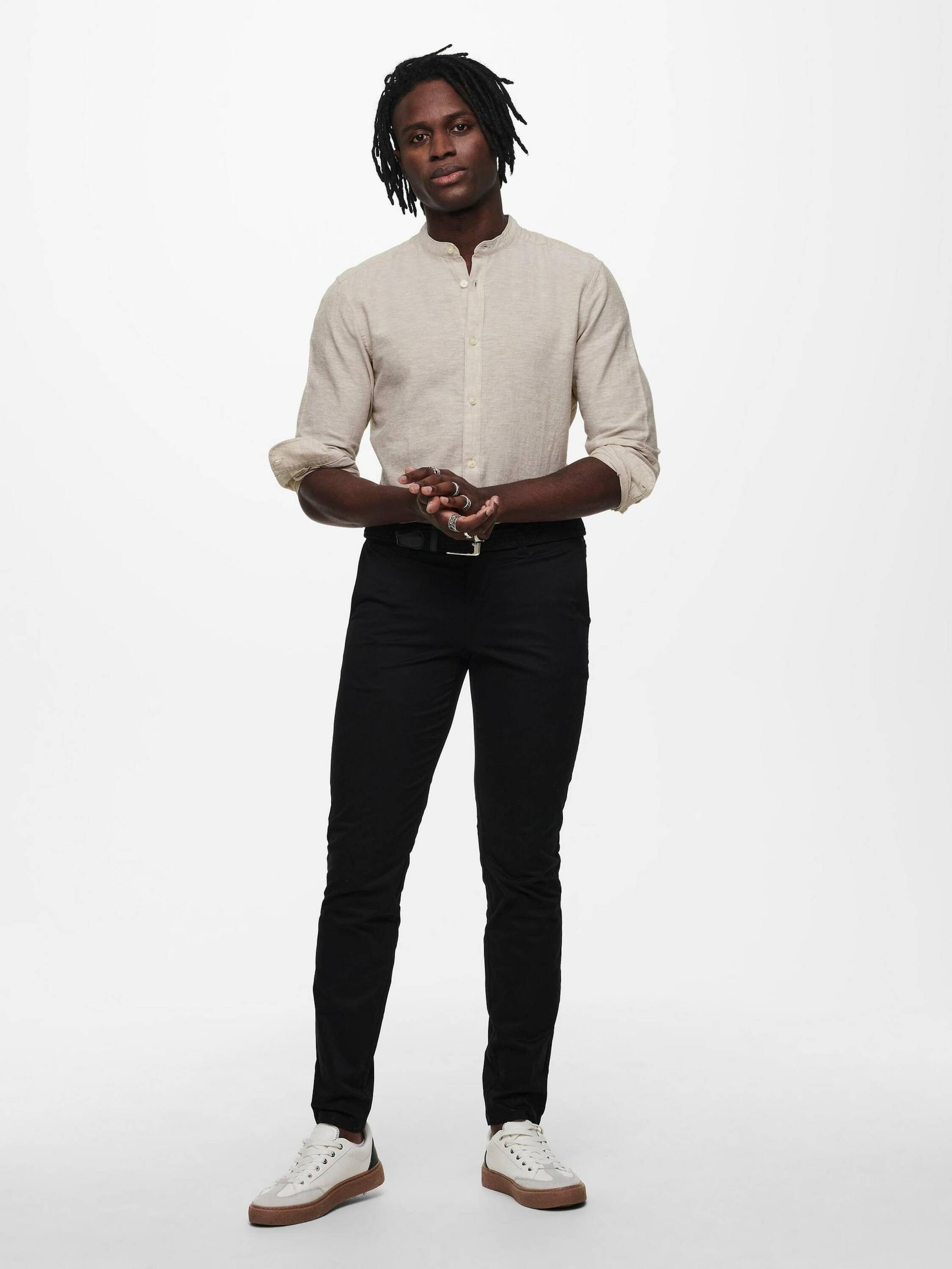 Only & Sons Herren Freizeit Hemd ONSCAIDEN SOLID - Slim Fit günstig online kaufen
