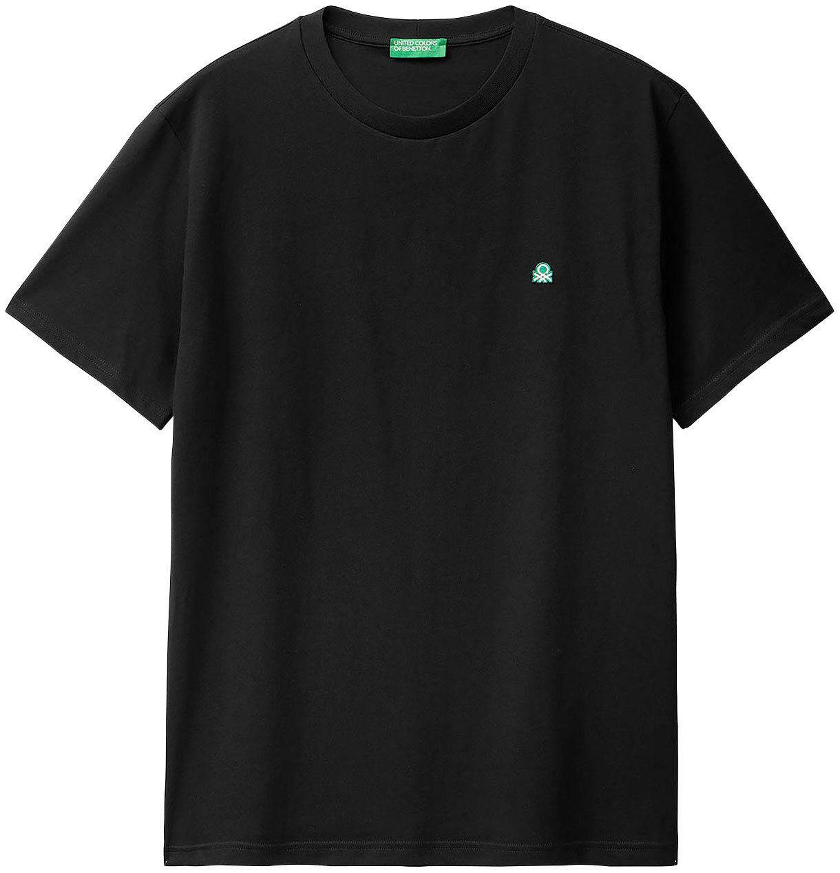 mit T-Shirt of schwarz United Label-Badge Colors Benetton