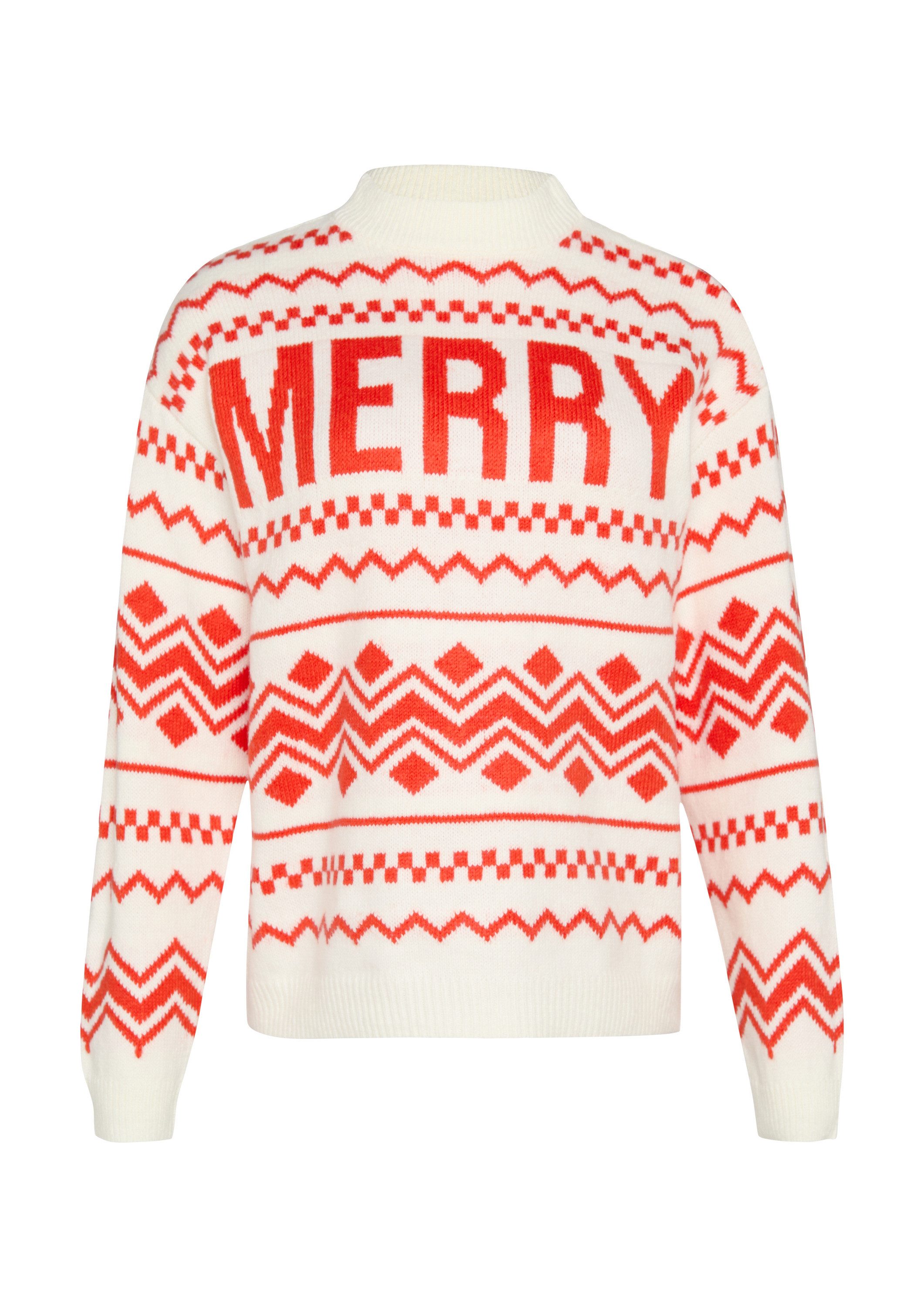 s.Oliver Longpullover Strickpullover Weihnachtspullover aus Baumwollmix günstig online kaufen