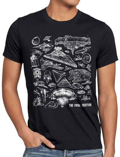 style3 Print-Shirt Herren T-Shirt Space Ships sci-fi T4RD1S Viper