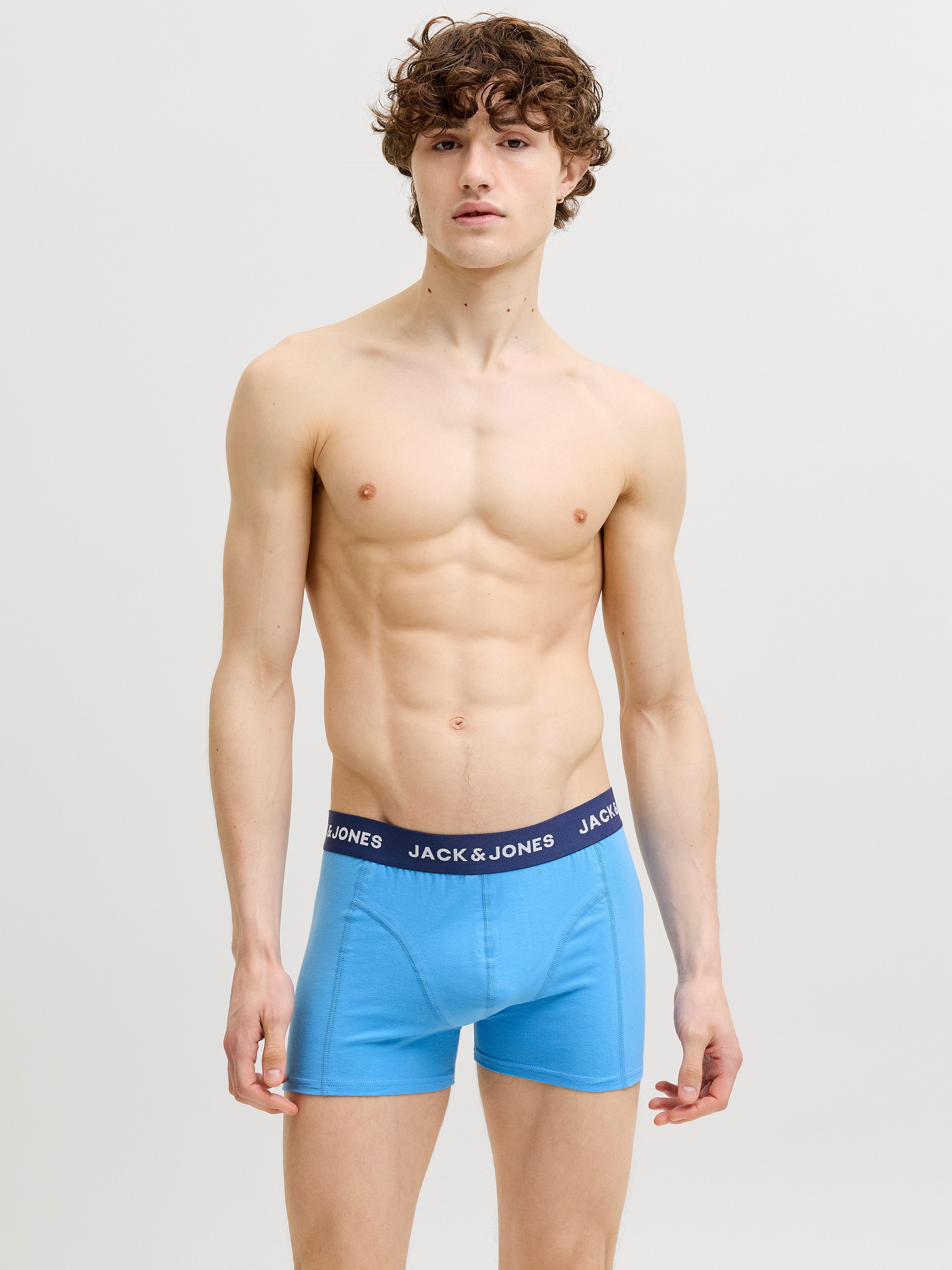 Jack & Jones Trunk JACBENJA SOLID TRUNKS 12 PACK STYD (Packung, 12-St) Baumwollmischung, elastischer Bund