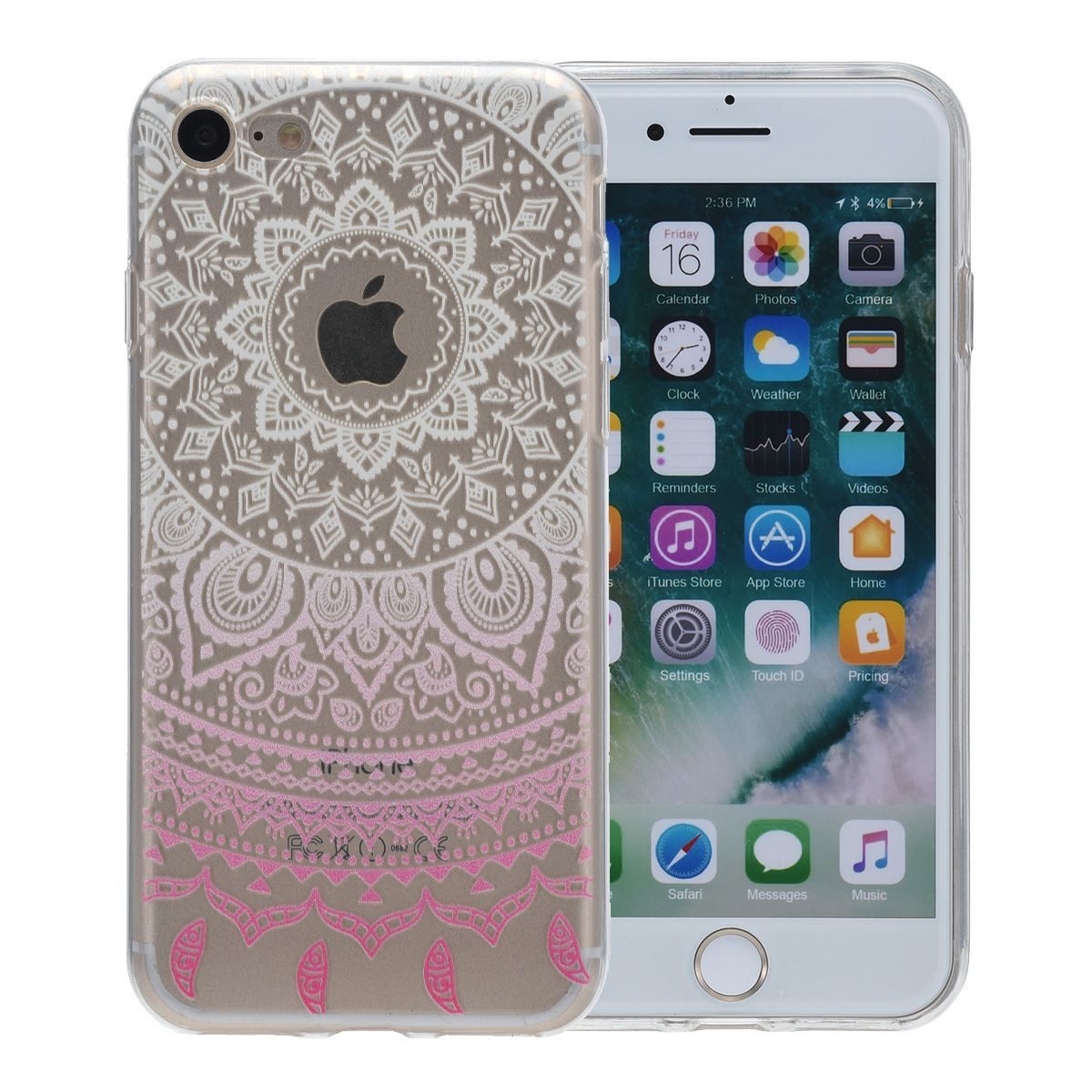 König Design Handyhülle Apple iPhone 5 / 5s / SE, Apple iPhone 5 / 5s / SE Handyhülle Backcover Weiß