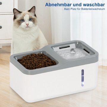 Kpaloft Trinkbrunnen 2.8 L, Hund LED Trinkautomat, Katzen Wasserspender, leise