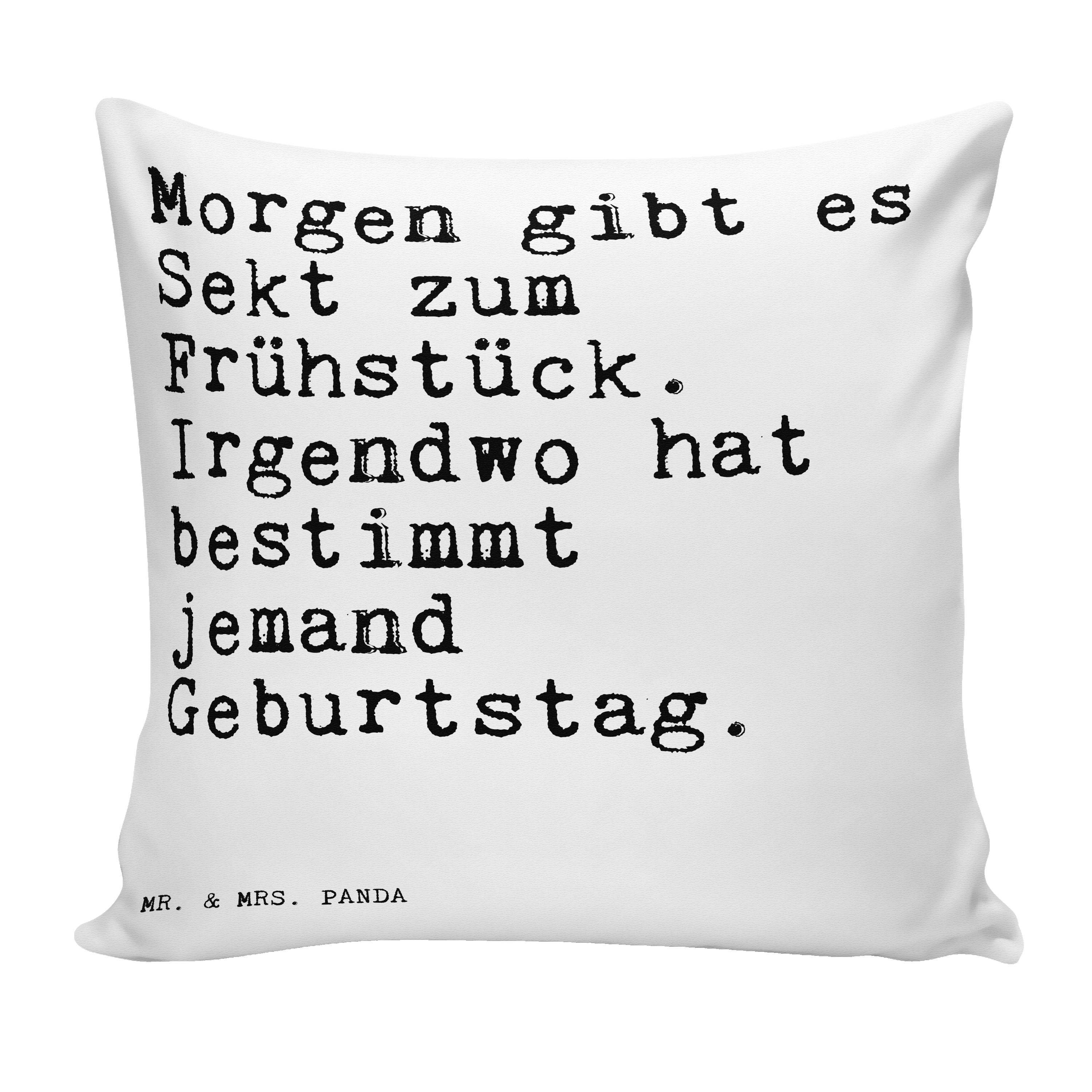 Mr. & Mrs. Panda Dekokissen gibt es Sekt... Weiß Geschenk