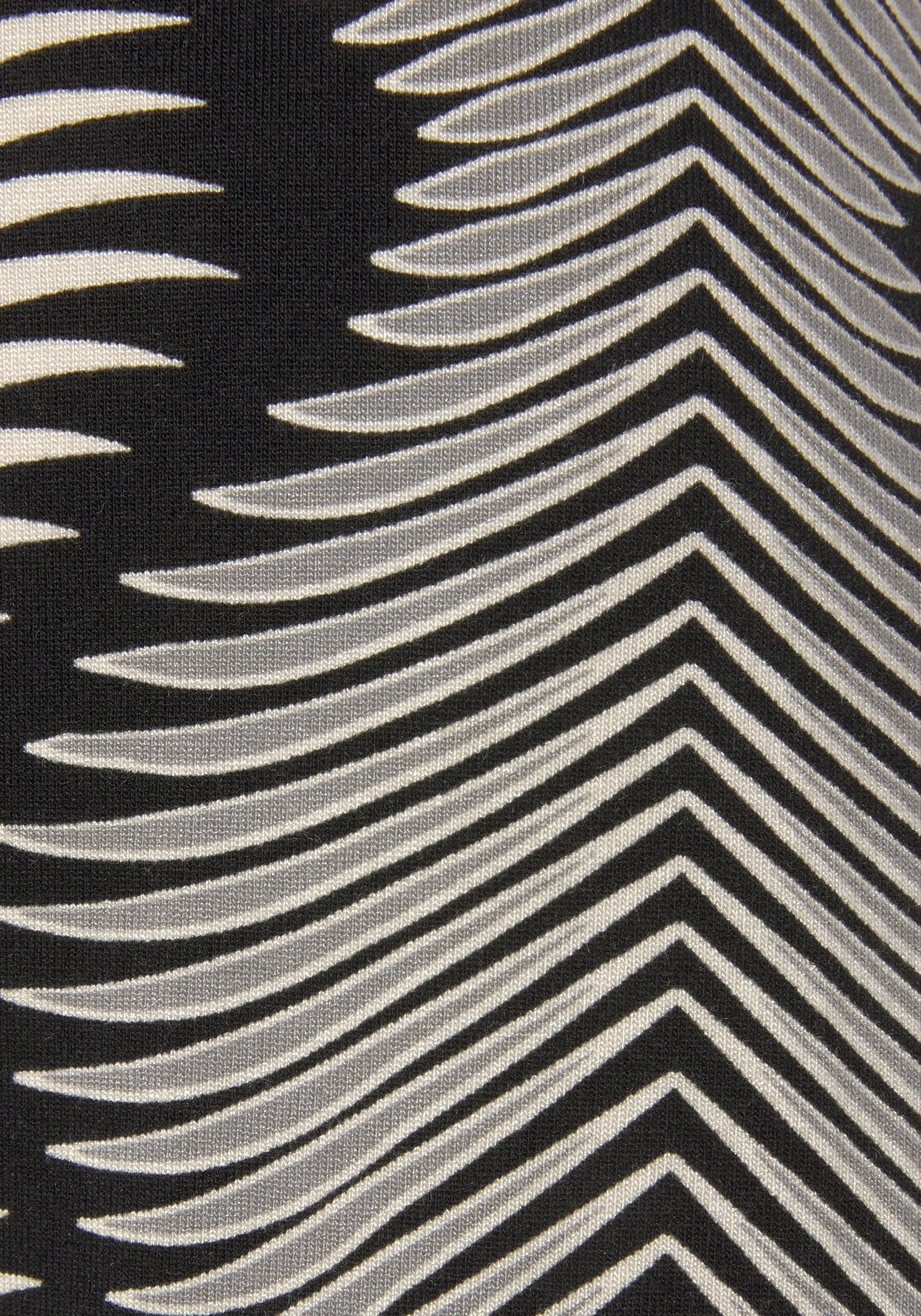 Schwarz-Weiß LASCANA Pyjamahose Allover-Druck graphischen bedruckt mit