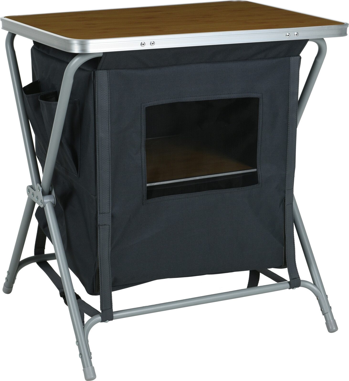 Koopman Gartentisch Campingtisch Campingschrank 64x60x45 cm Aluminium Faltb günstig online kaufen