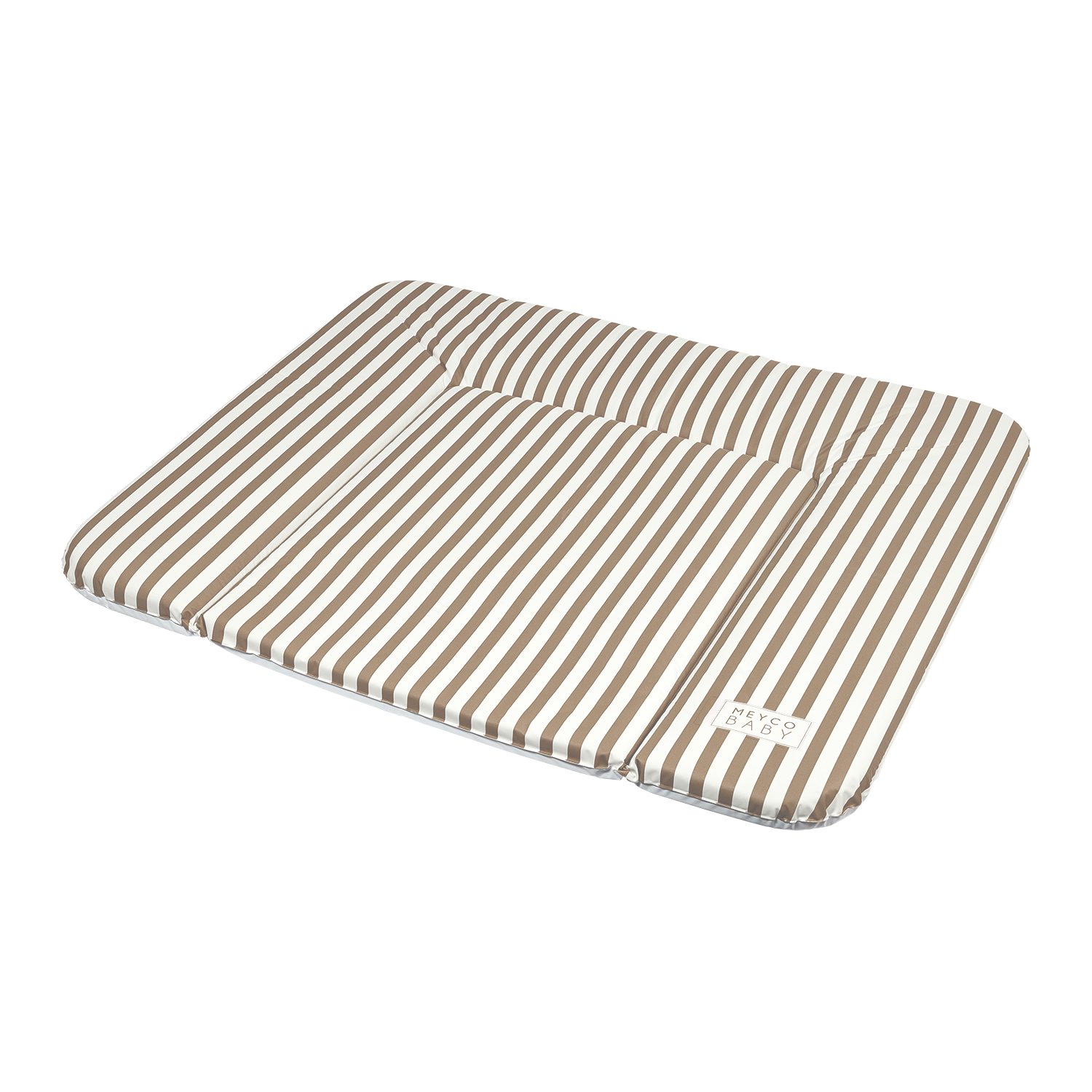 Meyco Baby Wickelauflage Fat Stripe Taupe (1-tlg), 72x85cm