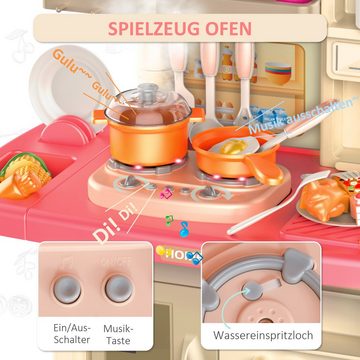 HOMCOM Spielküche Kinder-Küchen-Spielset Kunststoff
