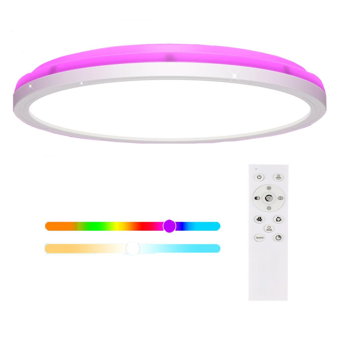 LETGOSPT LED Deckenleuchte 30W Ultra Dünn günstig online kaufen