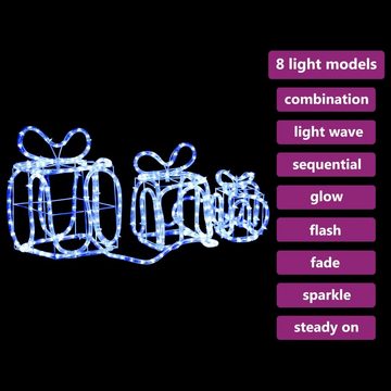 vidaXL Dekolicht Weihnachtsdekoration Geschenkboxen mit 180 LEDs Indoor Outdoor