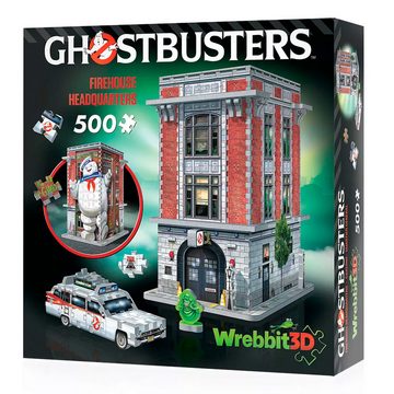 Wrebbit 3D-Puzzle Feuerwache Hauptquartier 3D Puzzle (500 Teile) - Ghostbusters, Puzzleteile
