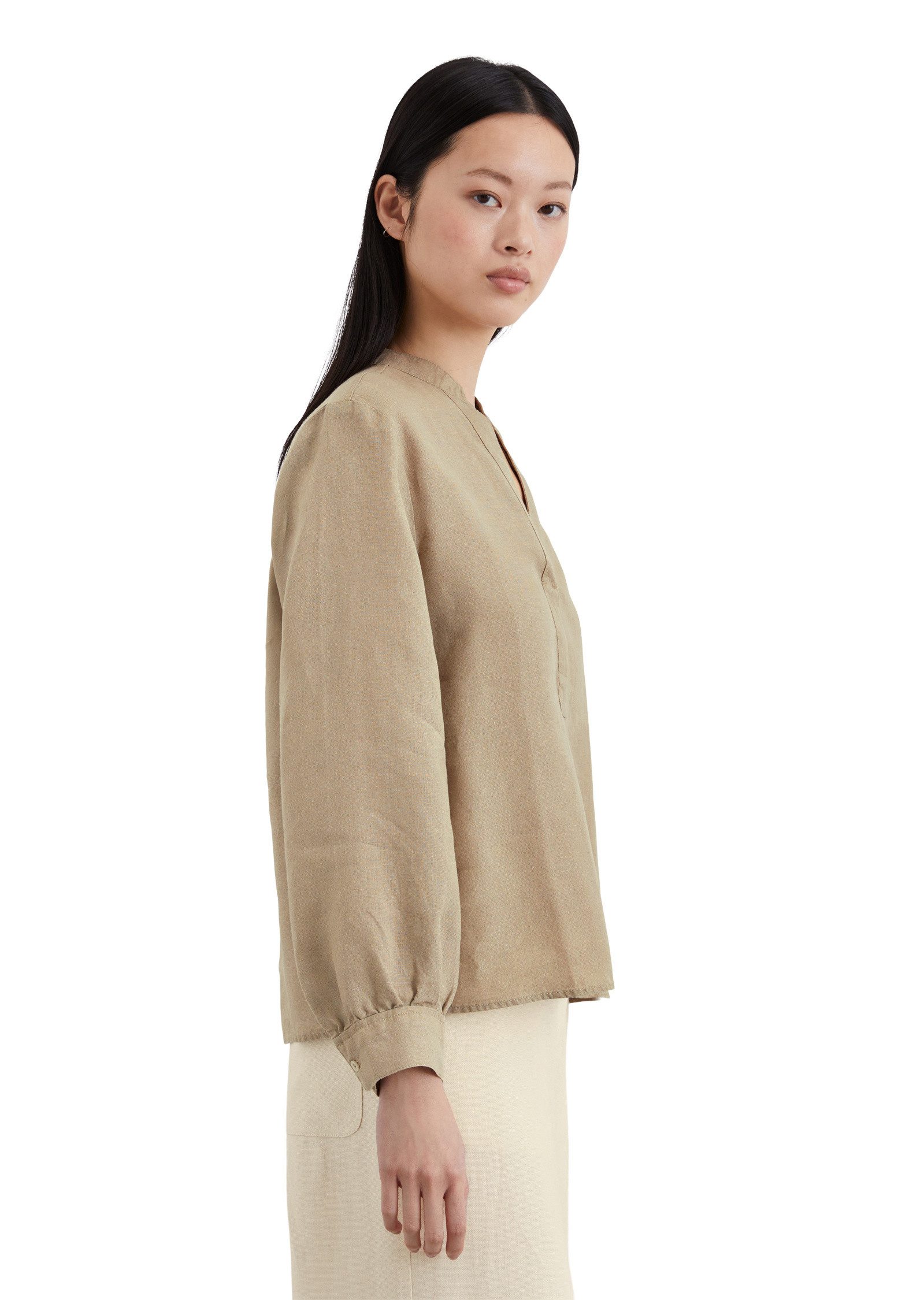 Marc O'Polo Langarmbluse aus reinem Leinen günstig online kaufen