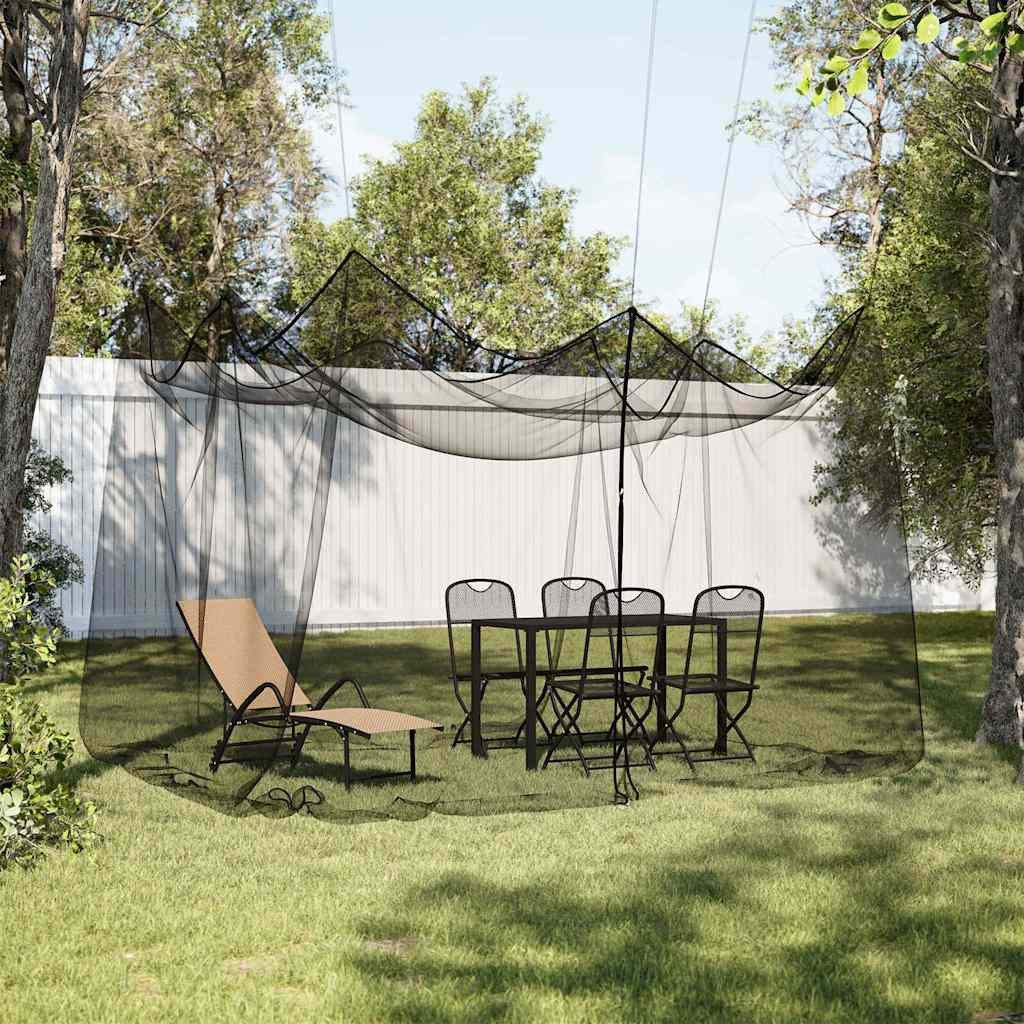 vidaXL Moskitonetz Moskitonetz für den Außenbereich, 220 Maschen, Schwarz, 300 x 300 x 25