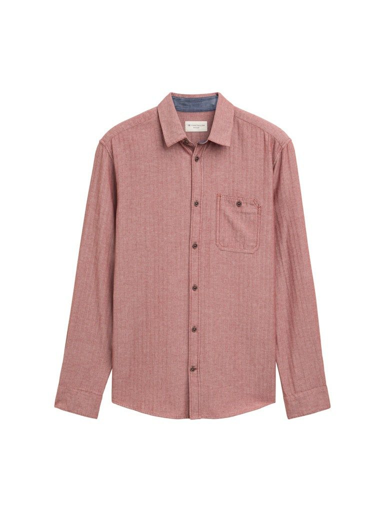 TOM TAILOR Langarmhemd Langarm Business Hemd für Herren (1-tlg) günstig online kaufen