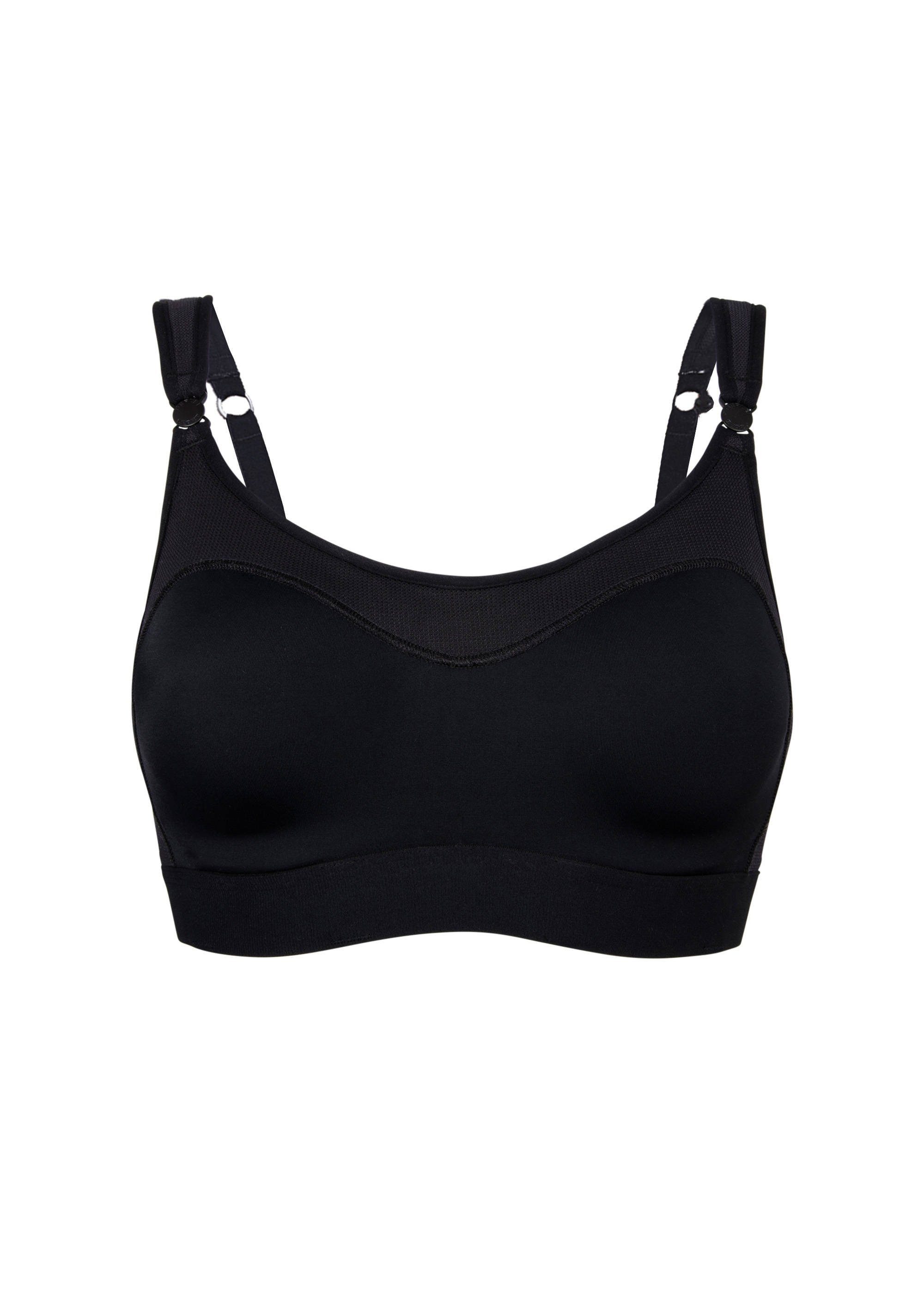 BERLEI Sport-BH Sport Ultimate Performance Sport Crop Top mit Bügel Black (Bustier, 1-tlg., glatt)