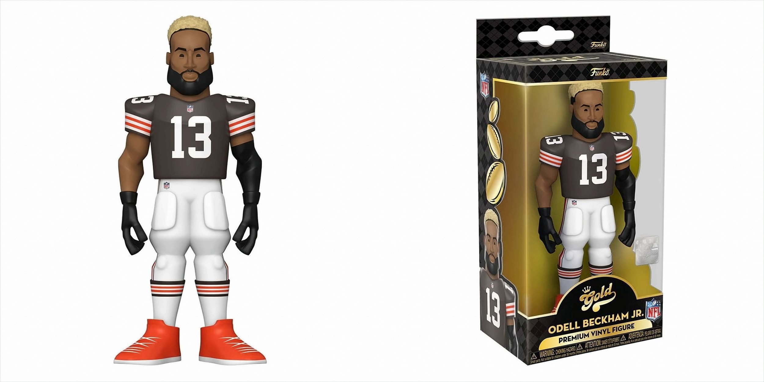 Funko Spielfigur NFL - Odell Beckham JR. Gold Prem. Vinyl Figur