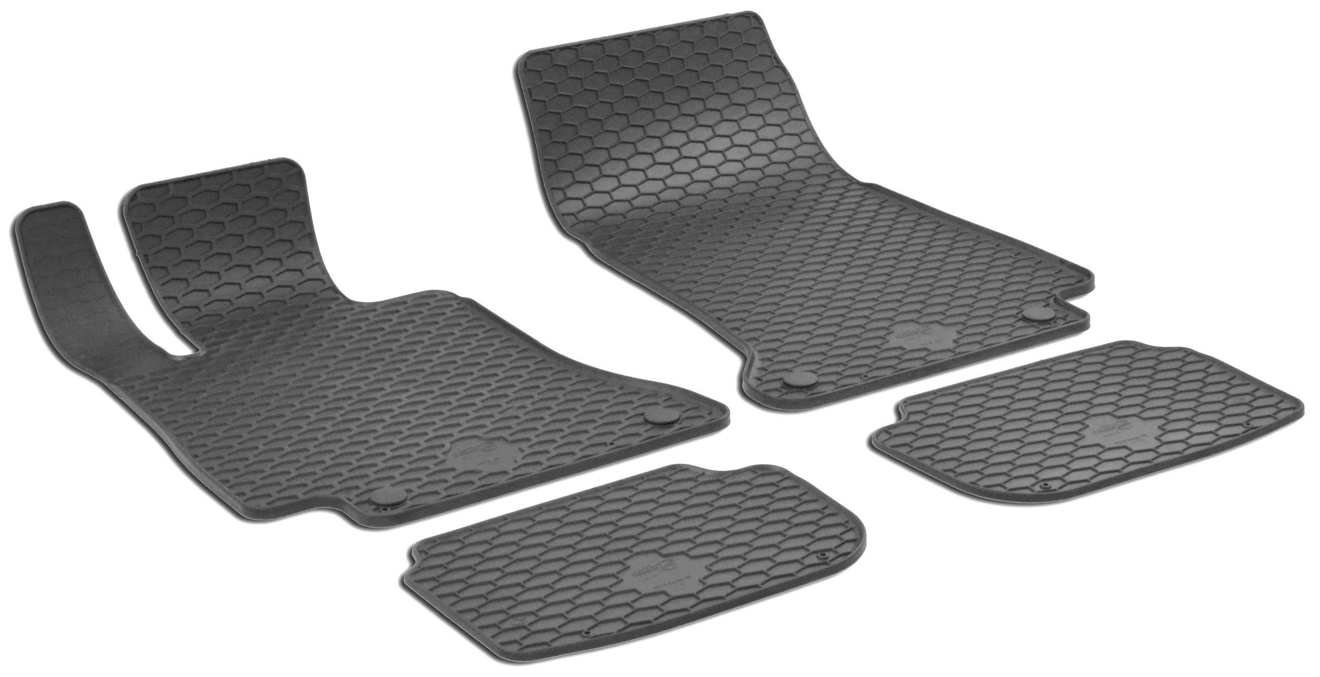 WALSER Auto-Fußmatten Automatte Passform DirtGuard (4 St), für MERCEDES-BENZ E-KLASSE Coupe (C238), E-KLASSE Cabriolet (A238) MERCEDES-BENZ E-CLASS Coupe (C238), YB 12/2016-,MERCEDES-BENZ E-CLASS Convertible (A238), YB 06/2017-, E-KLASSE Coupe 12/2016-, E-KLASSE Cabriolet 06/2017-