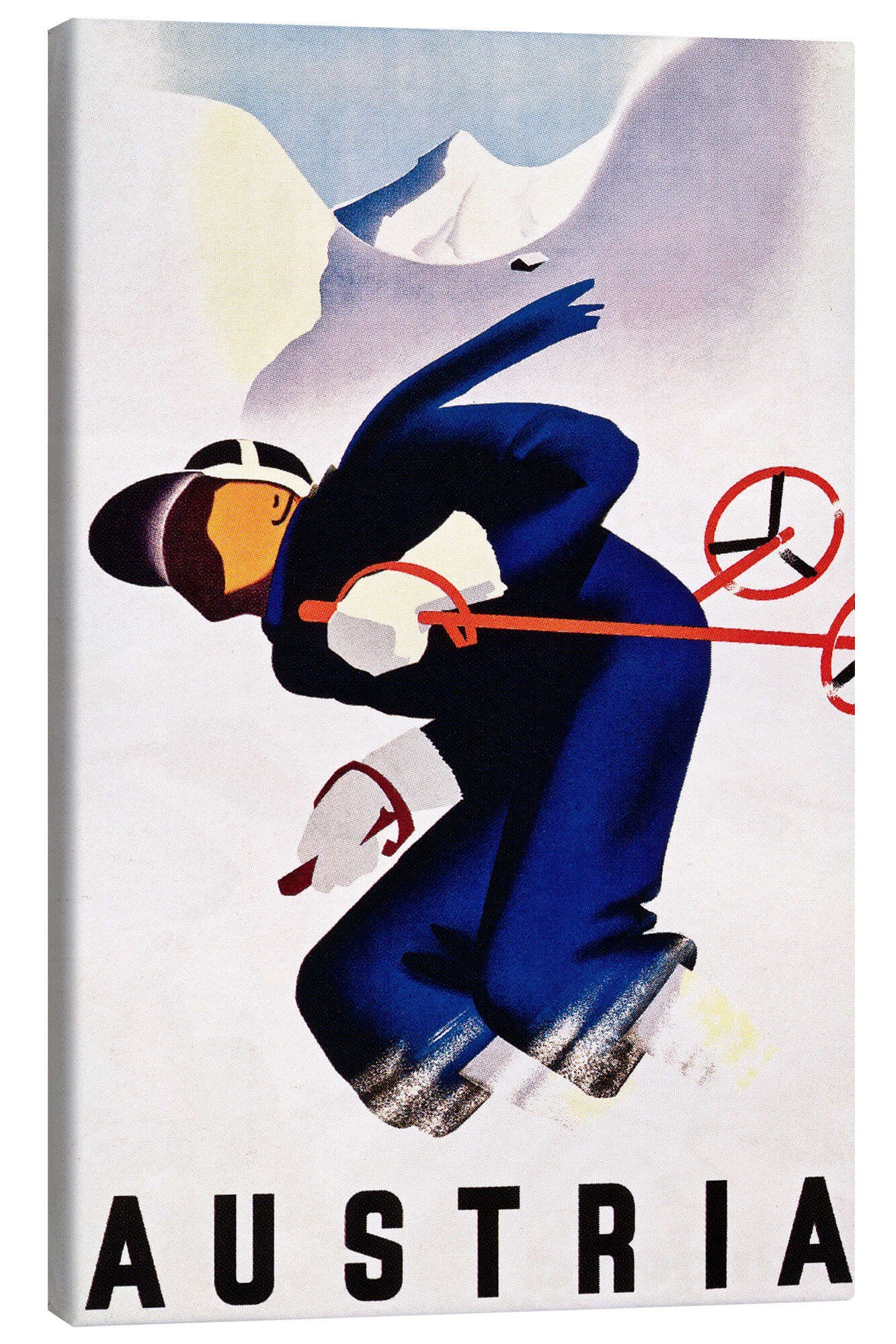 Leinwandbild Vintage Ski Collection