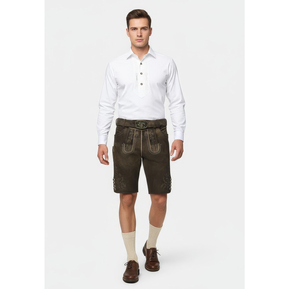 Spieth & Wensky Trachtenlederhose Göllstein Herren (1-tlg) Trachtenlederhose, Trachtenhose, Bayerische Lederhose, Oktoberfest