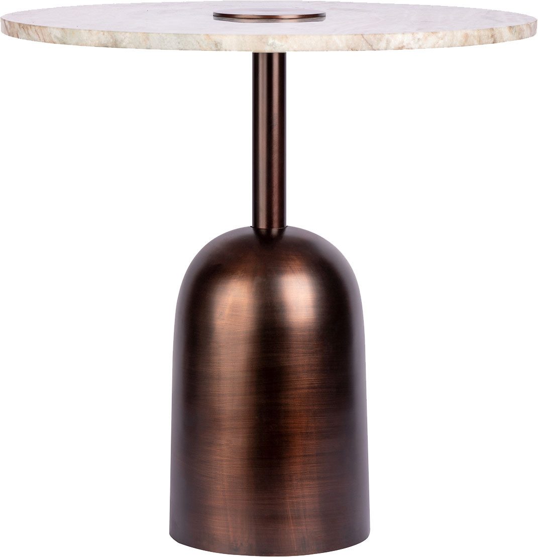 Kayoom Beistelltisch Harry 125, luxuriöse Tischplatte aus 100% Marmor (1-St), Tischplatte aus Marmor, stabiles Gestell aus Eisen