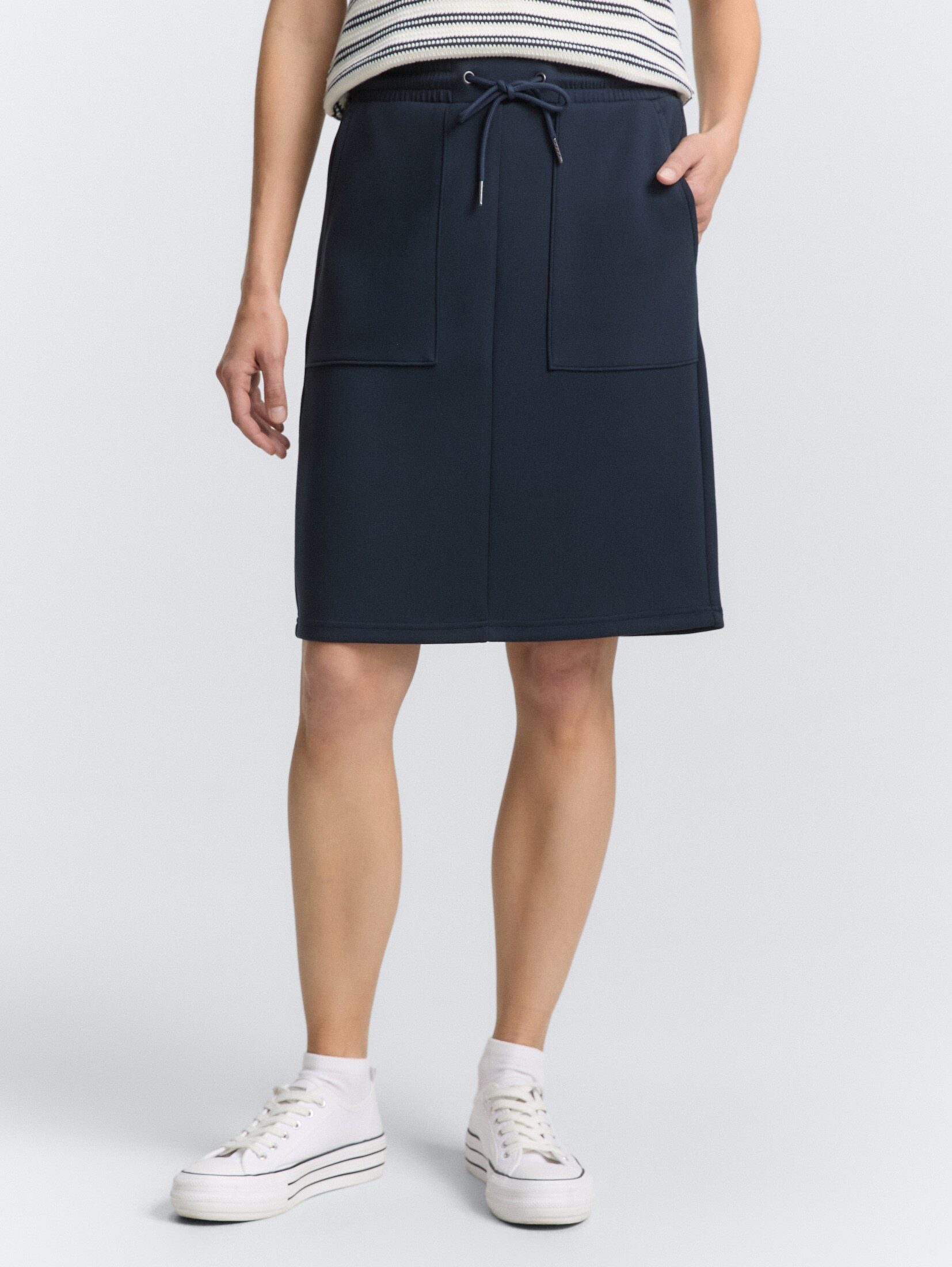 TOM TAILOR Sommerrock Röcke Jerseyrock mit Kordelzug günstig online kaufen