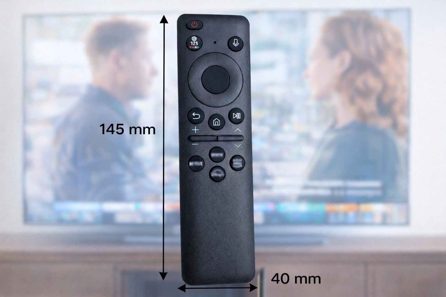 azurano Ersatz für SAMSUNG BN59-01455E, BN59-01455A, BN59-01432A, Universal-Smart-TV-Fernbedienung (Bluetooth, Sprachsteuerung, Streaming-Tasten)