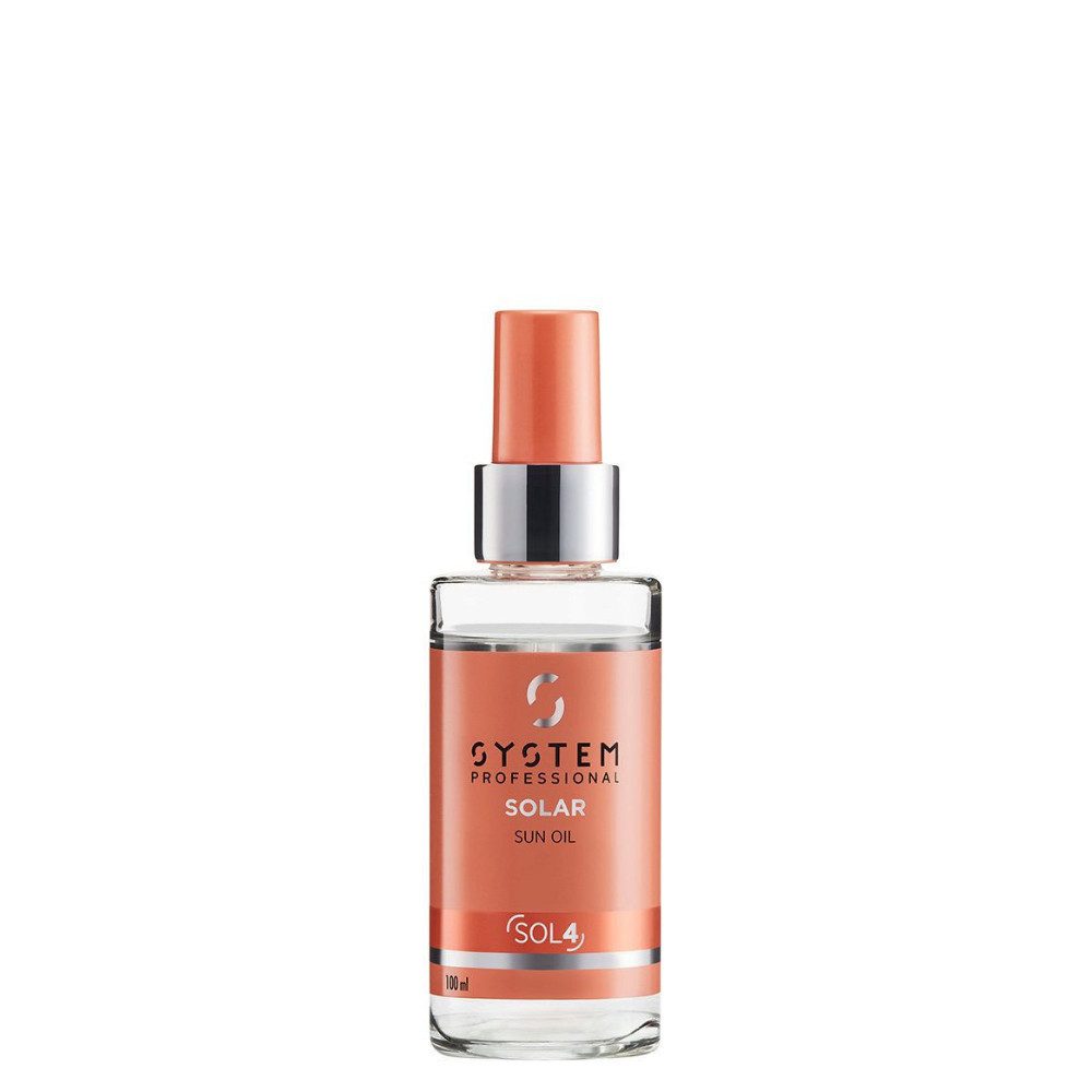 System Professional Haaröl Solar Sun Oil SOL4 100 ml, schützt das Haar vor Einflüssen von Sonne, Meer- und Chlorwasser