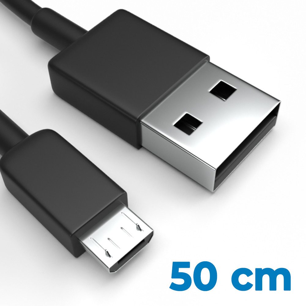 Justcom Oppo Neo 5 USB-Kabel, Micro-USB, USB-A (50 cm), Schnellladekabel, Datenkabel, Handy, Tablet