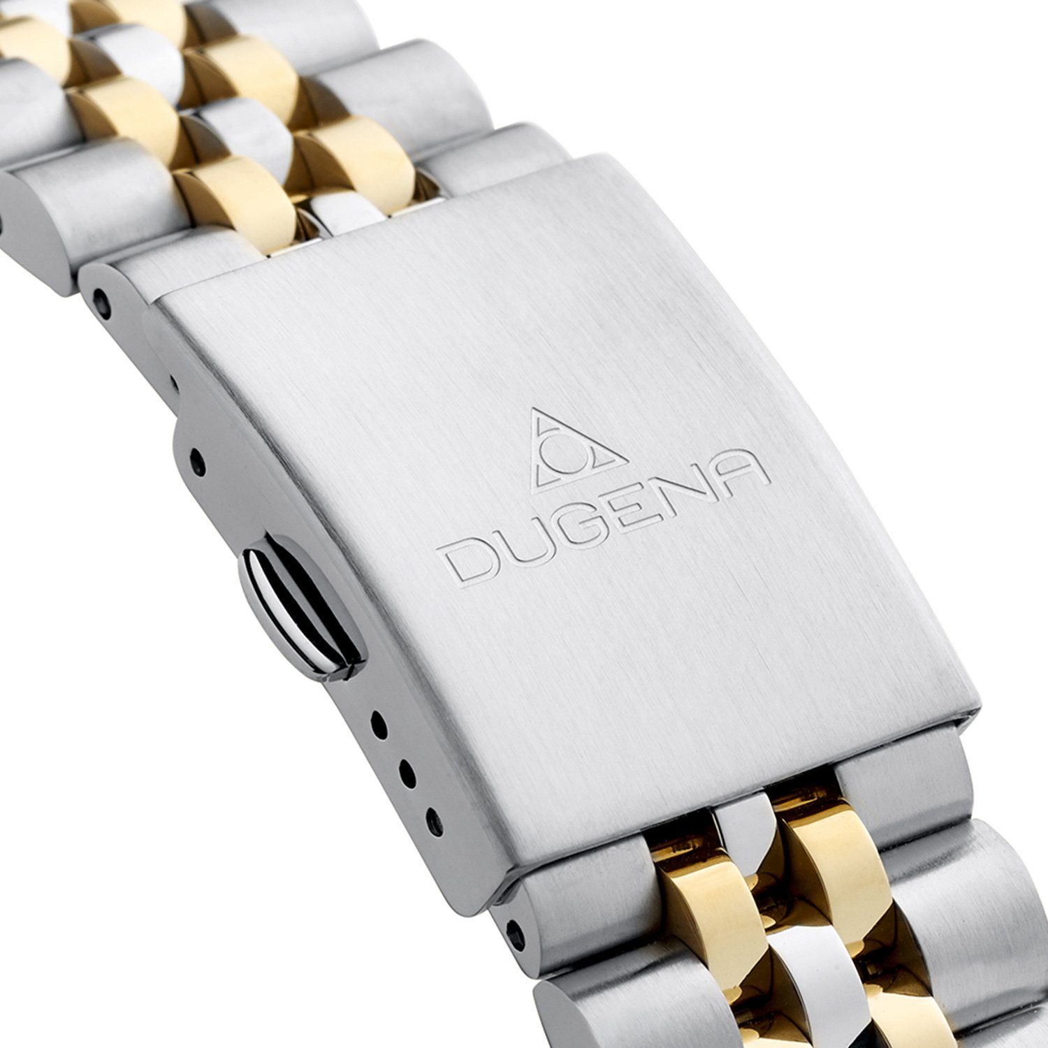 Dugena Quarzuhr Herrenuhr 4461070 Vento, Quarz, weißes Zifferblatt, Edelstahl, Saphirglas